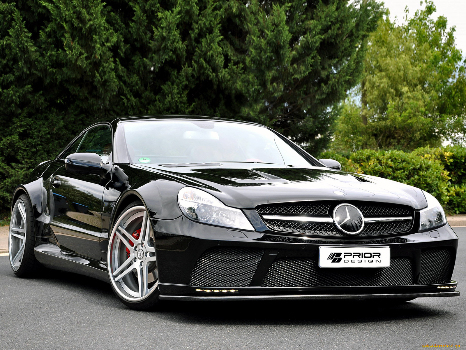 prior, design, mercedes, benz, sl, klasse, black, edition, автомобили