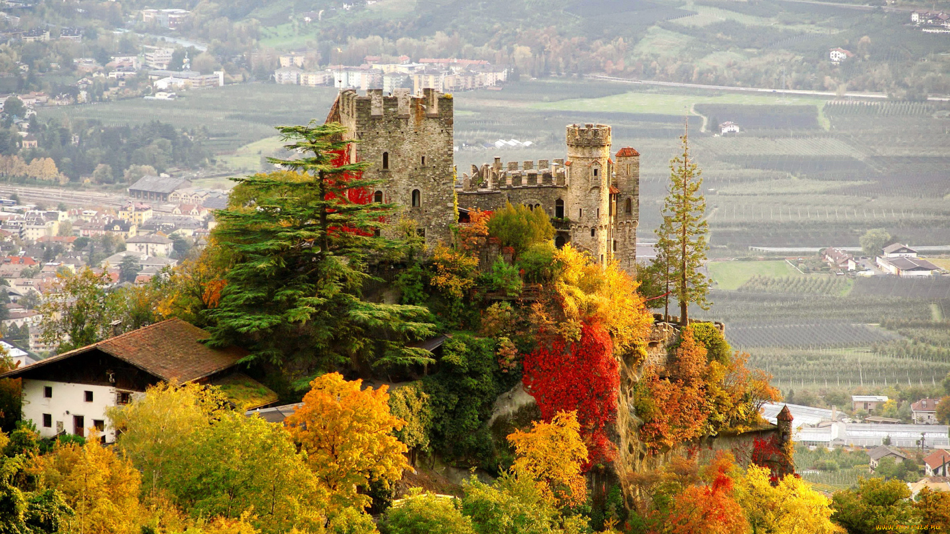 италия, castle, brunnenburg, города, дворцы, замки, крепости