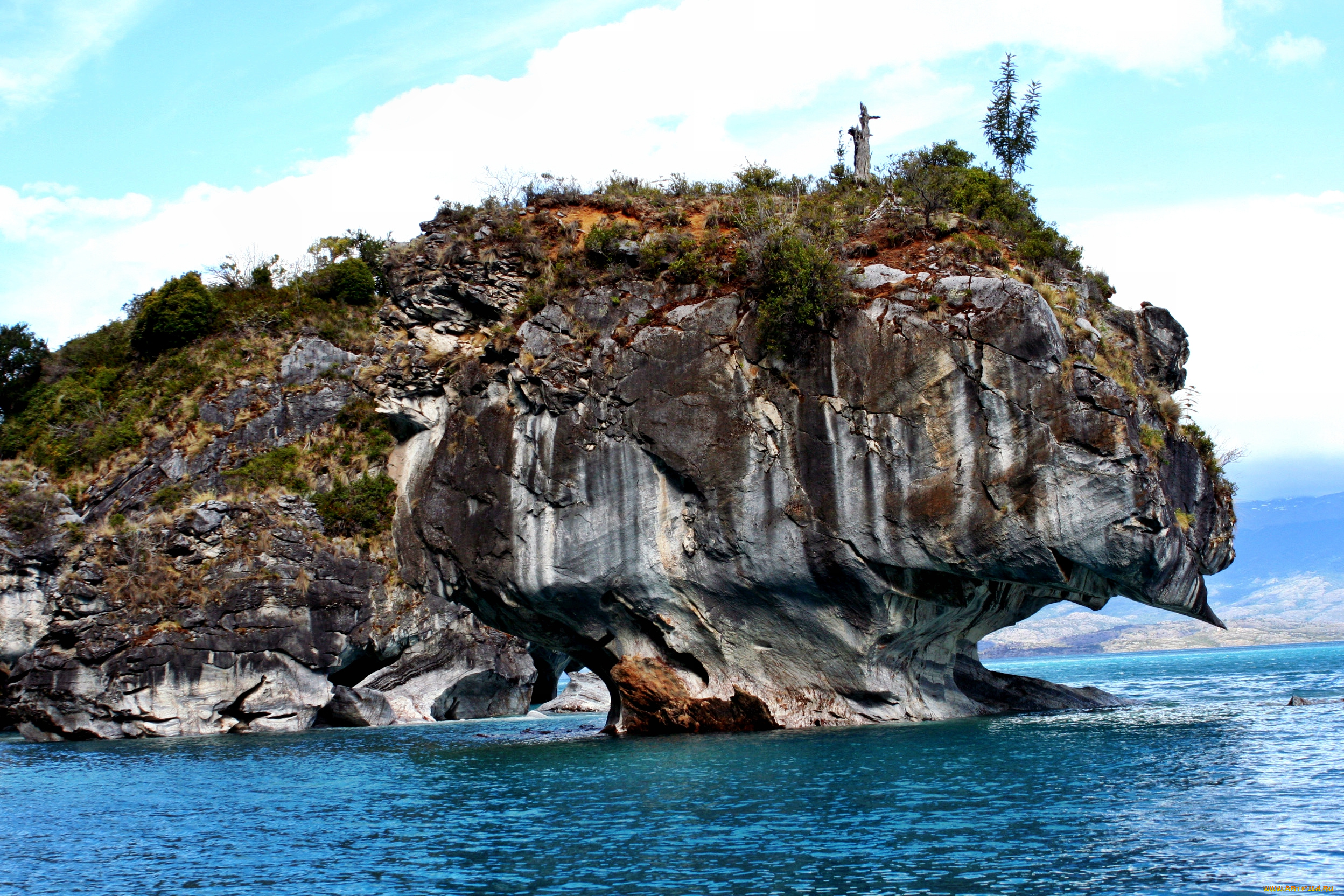 природа, побережье, арка, скала, море