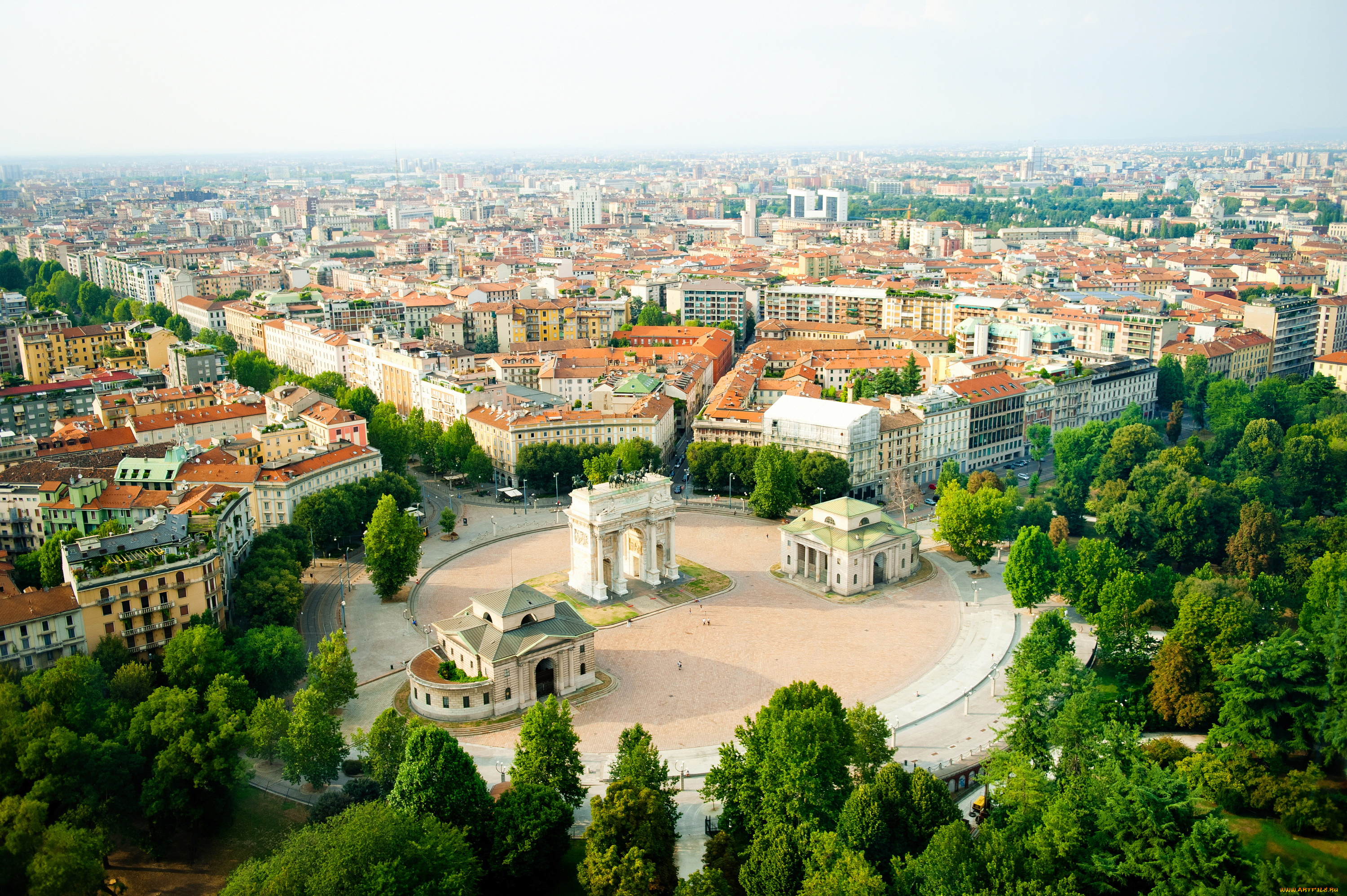 италия, милан, города, -, панорамы, milan, italy, милан, италия, дома, панорама