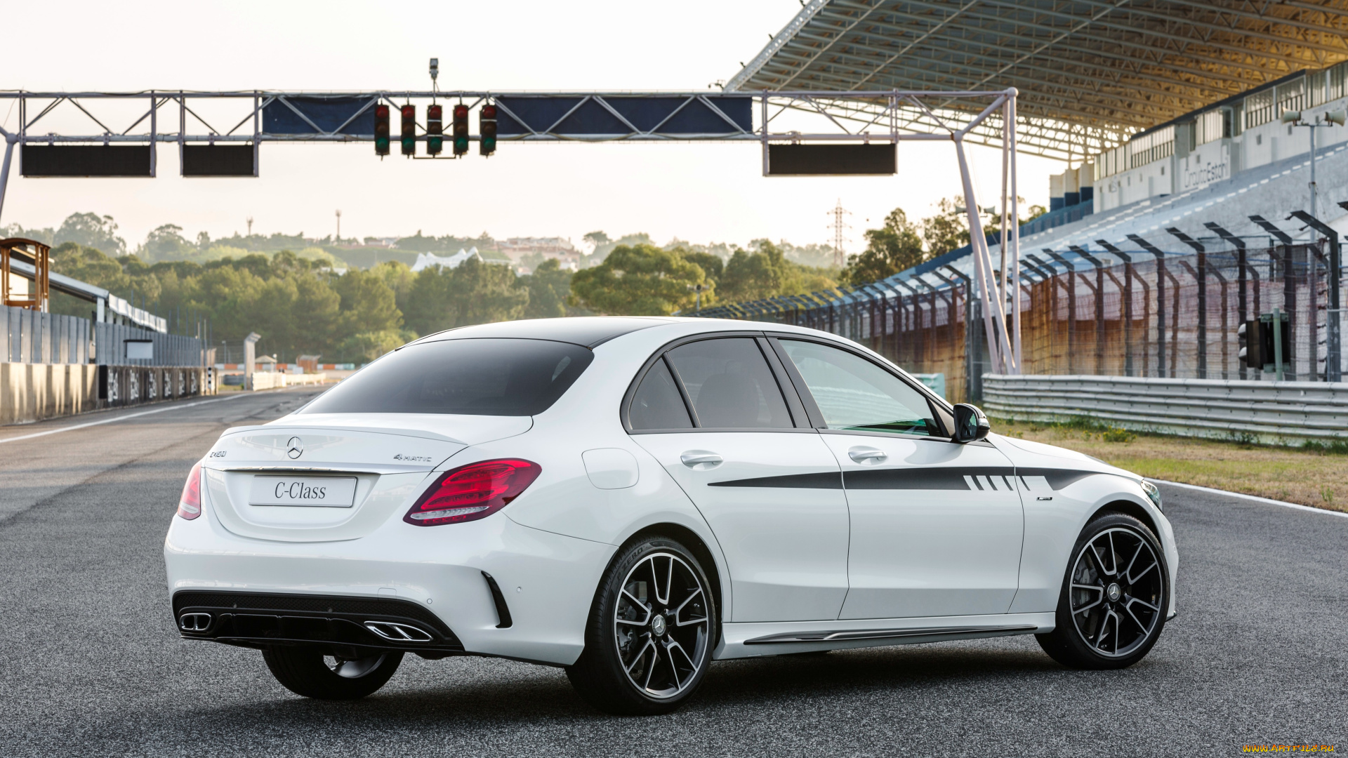 автомобили, mercedes-benz, светлый, 2015г, sport, amg, c, 450