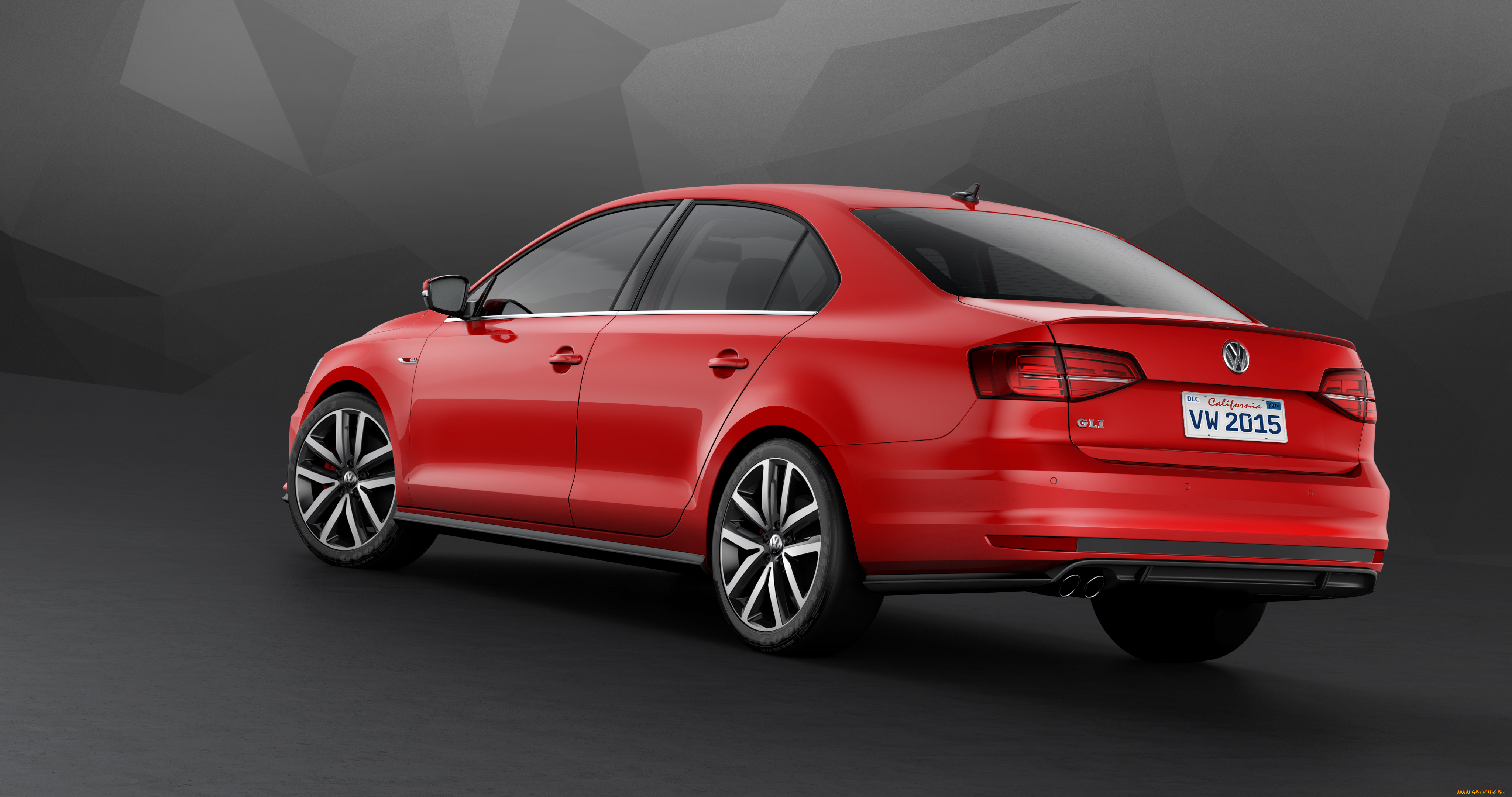 автомобили, volkswagen, jetta, gli, 2016г, красный, typ, 1b