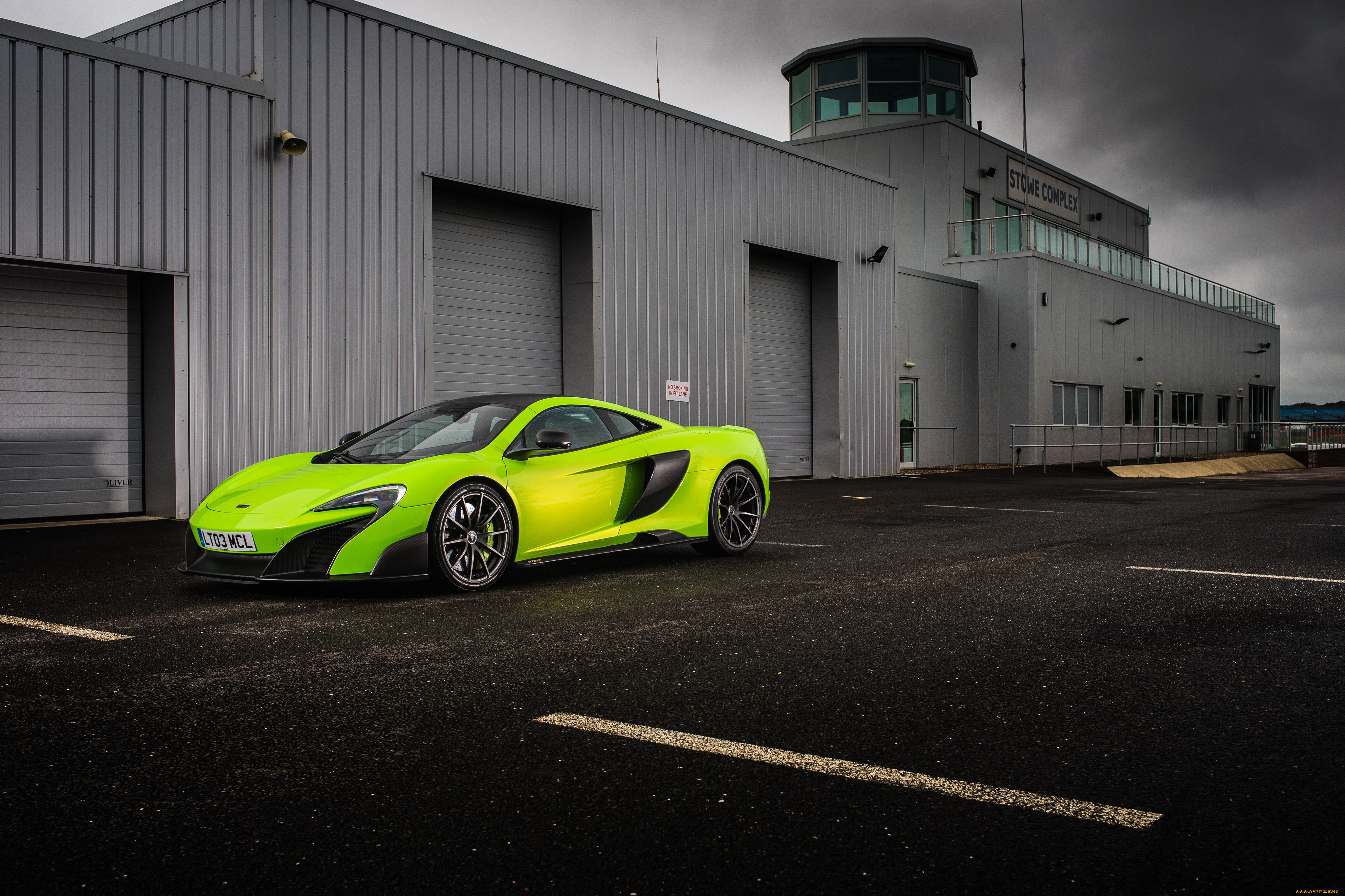 автомобили, mclaren, 675lt, зеленый, 2015г