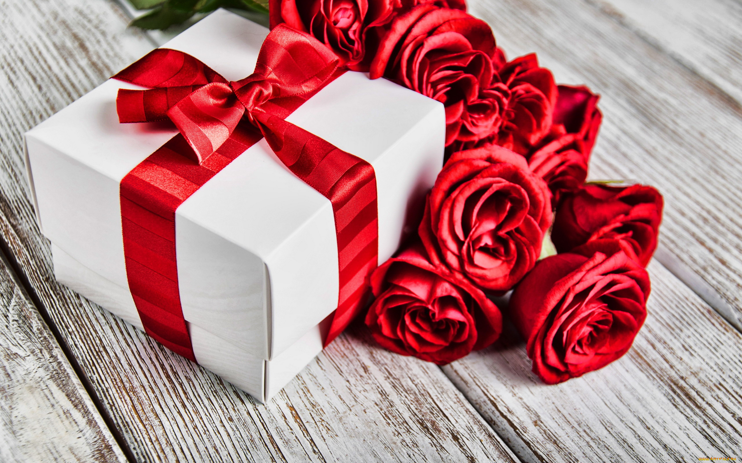 праздничные, подарки, и, коробочки, подарок, бант, розы