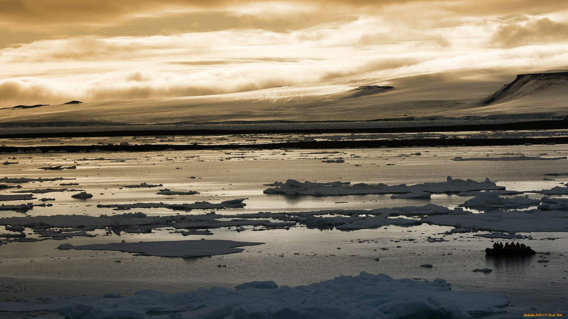 arctic, sunset, природа, восходы, закаты