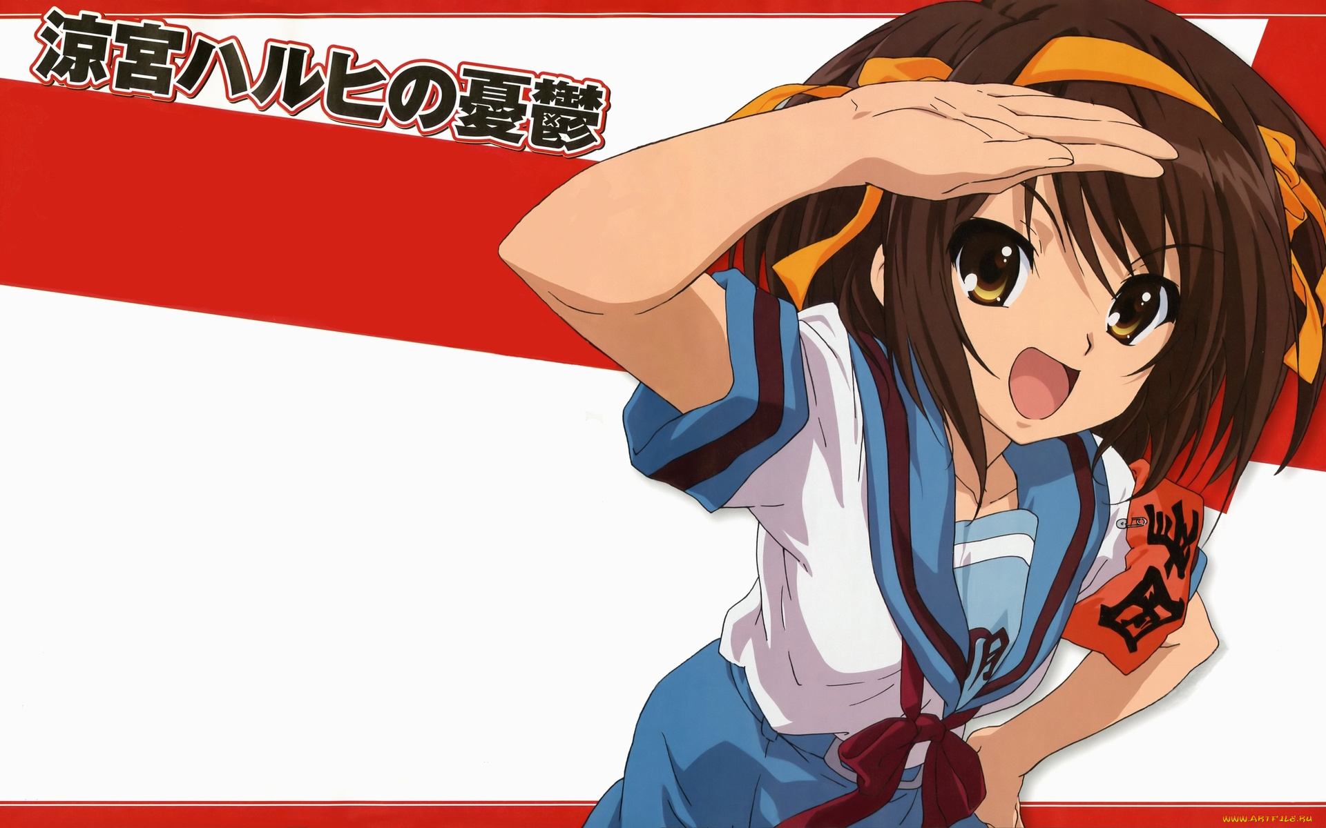 аниме, the, melancholy, of, haruhi, suzumiya, девушка