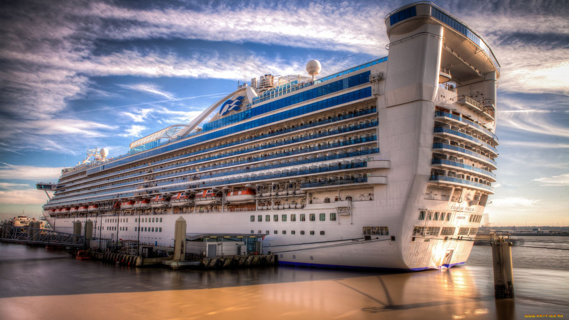 caribbean, princess, корабли, лайнеры