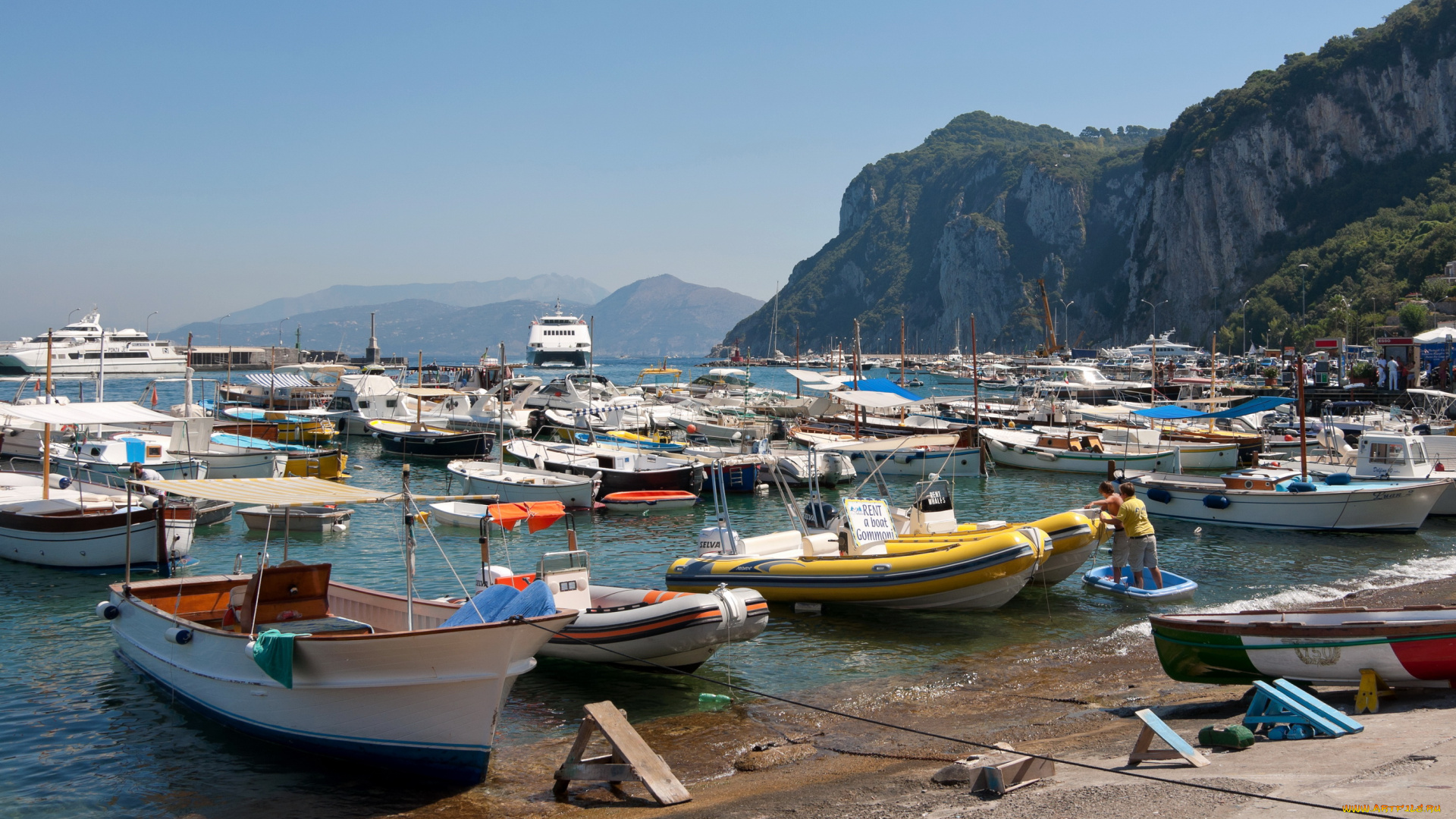 порт, marina, grande, capri, корабли, порты, причалы, капри