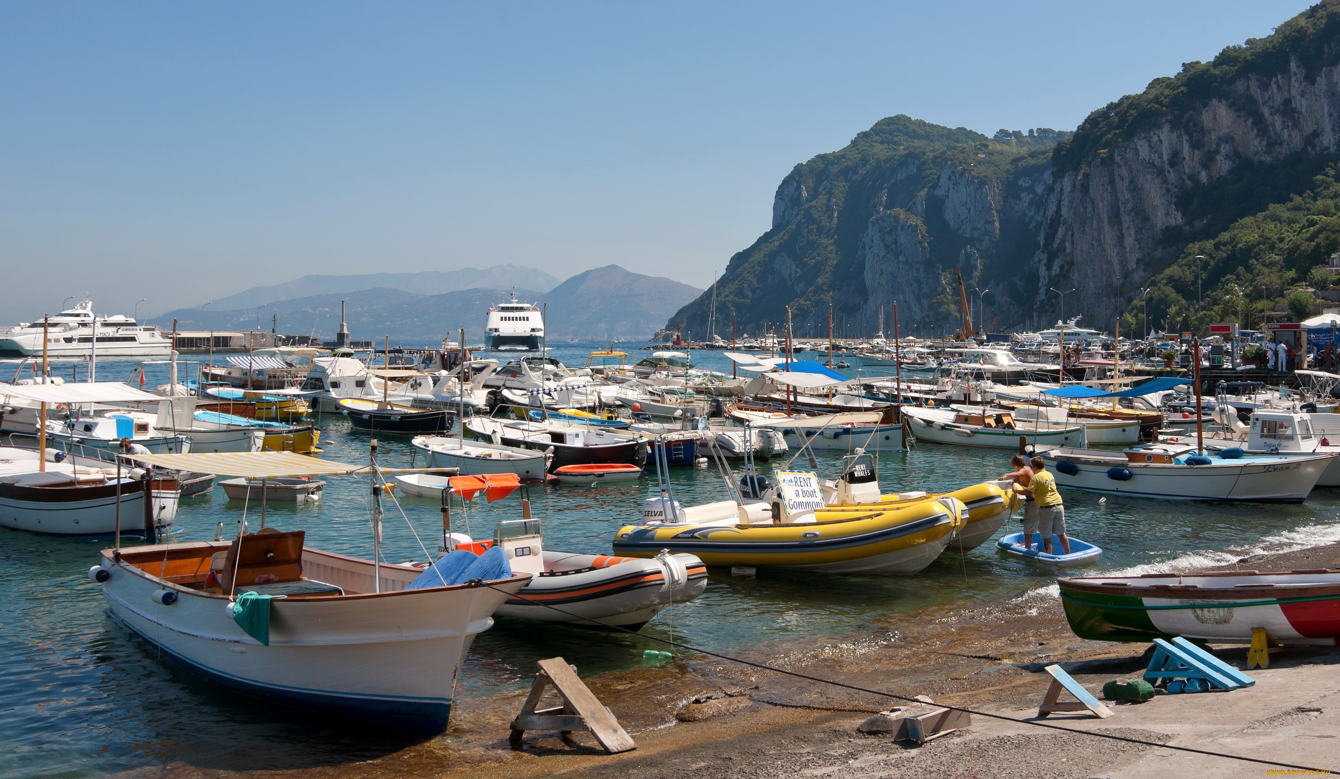 порт, marina, grande, capri, корабли, порты, причалы, капри