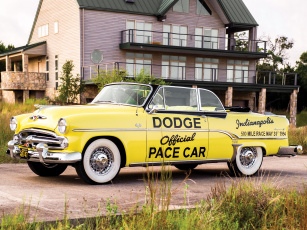 Картинка автомобили dodge 500 indy convertible royal 1954г pace car в53-3