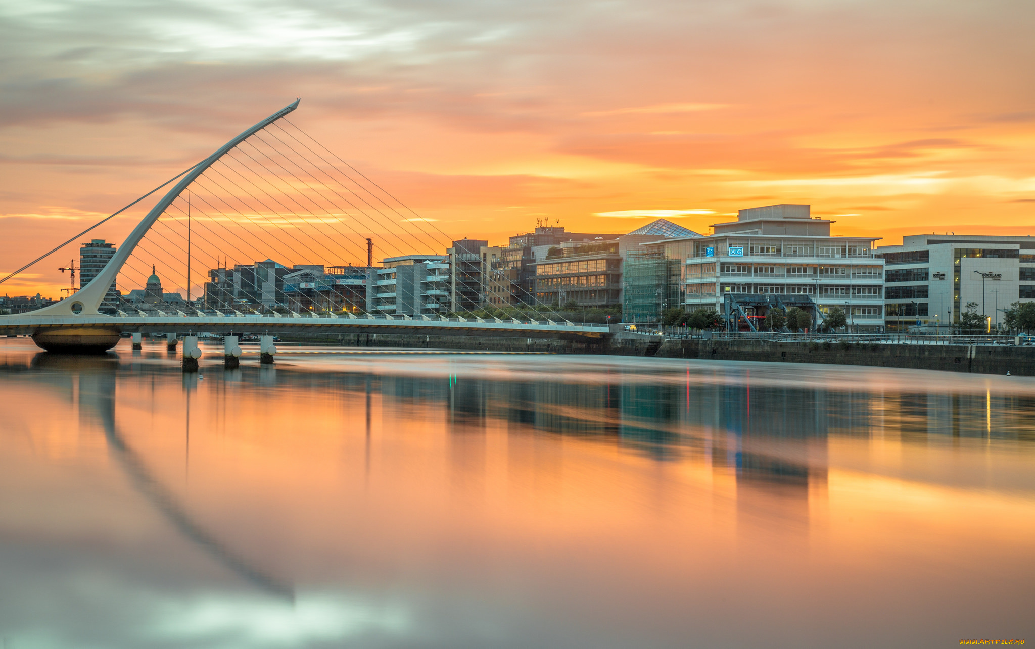 dublin, bridge, города, дублин, , ирландия, простор