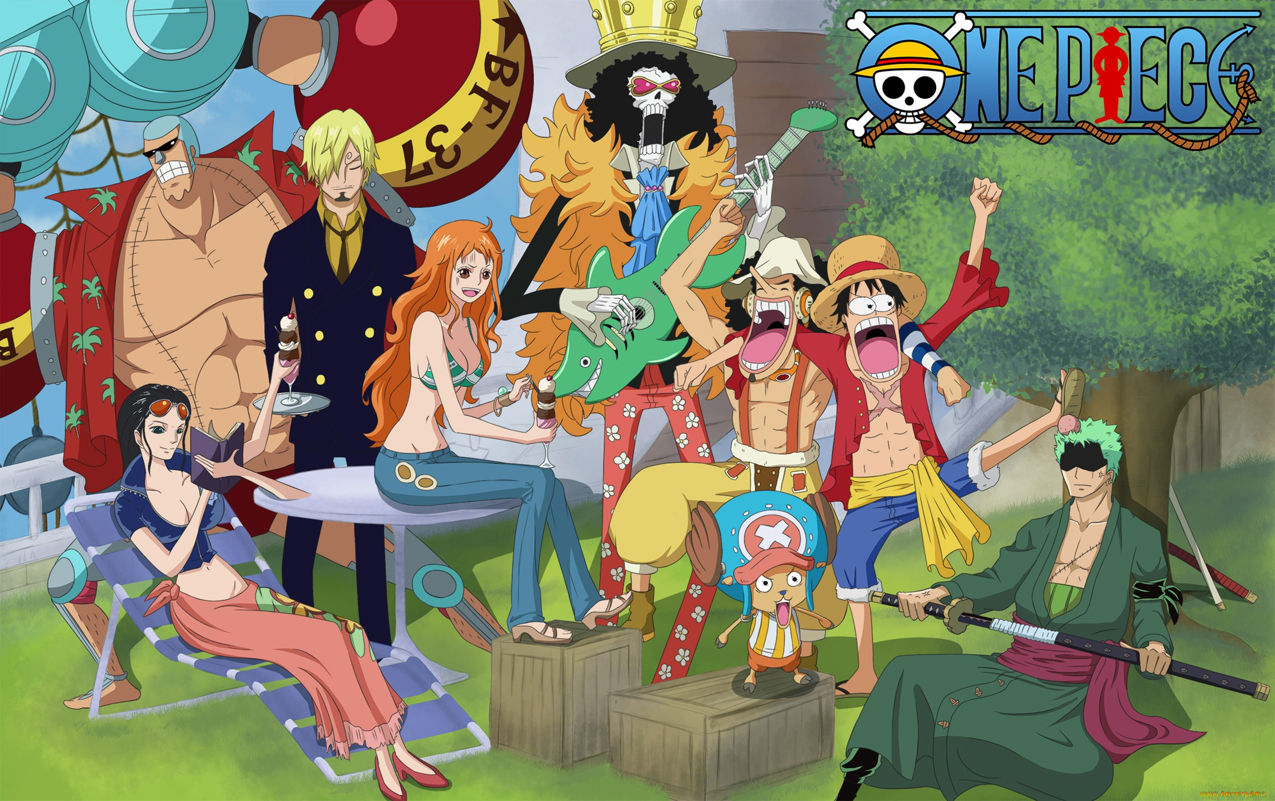 аниме, one, piece, one, piece, chopper