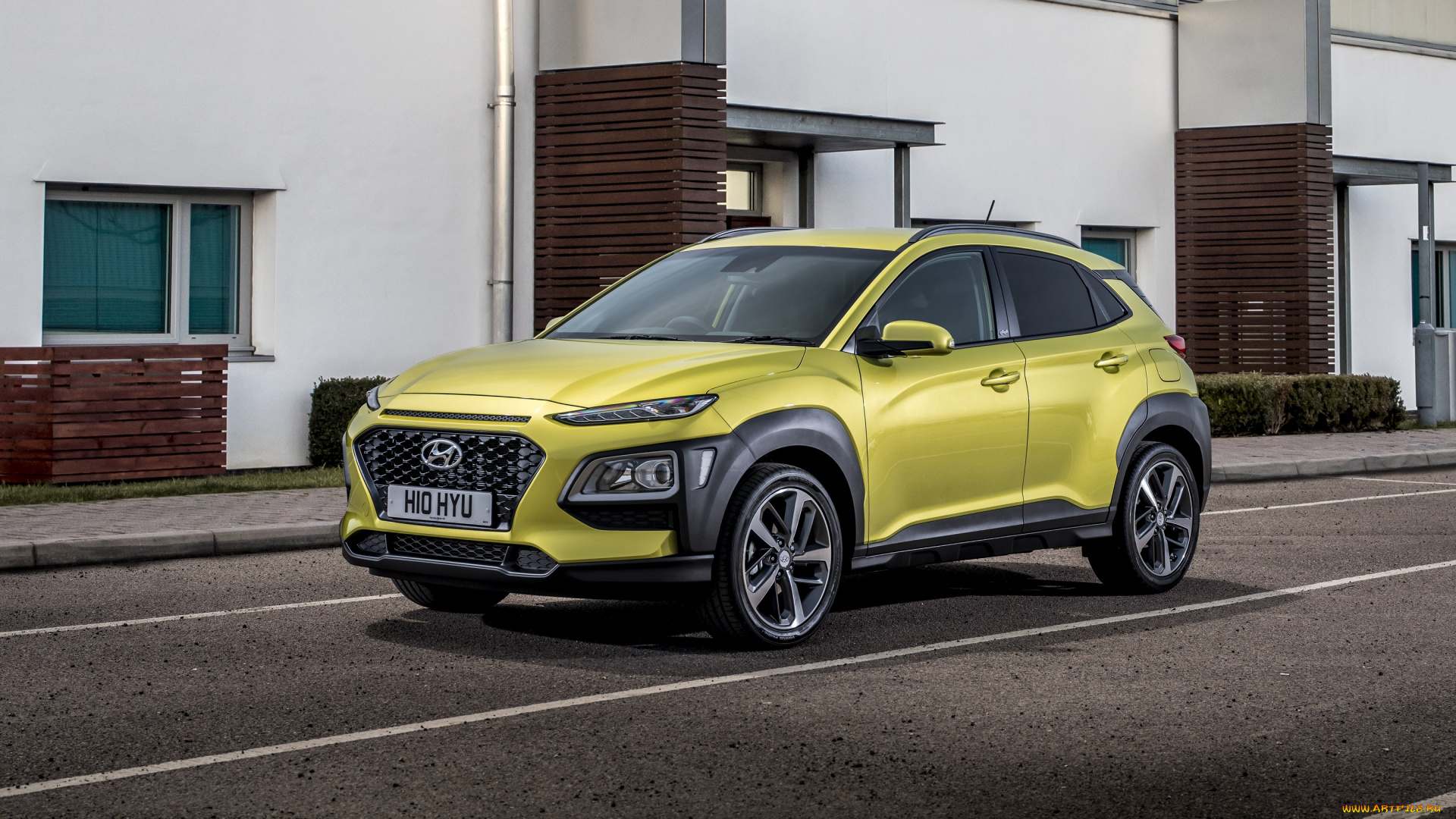 2019, hyundai, kona, play, автомобили, hyundai, кроссовер, 2019, kona, play, желтый