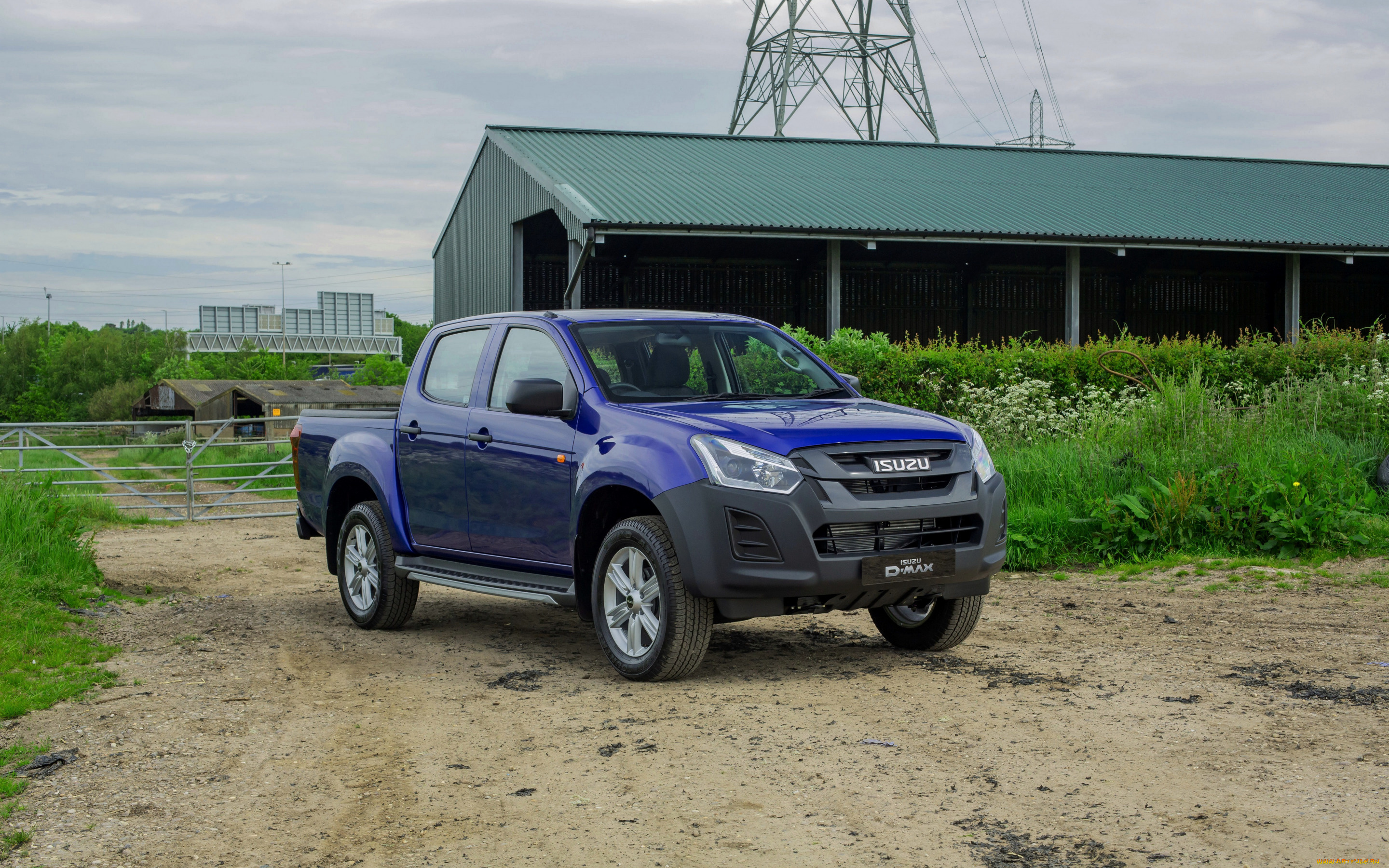 2019, isuzu, d-max, автомобили, isuzu, новый, пикап, синий, вид, спереди, внешний, 2019, d-max, японские