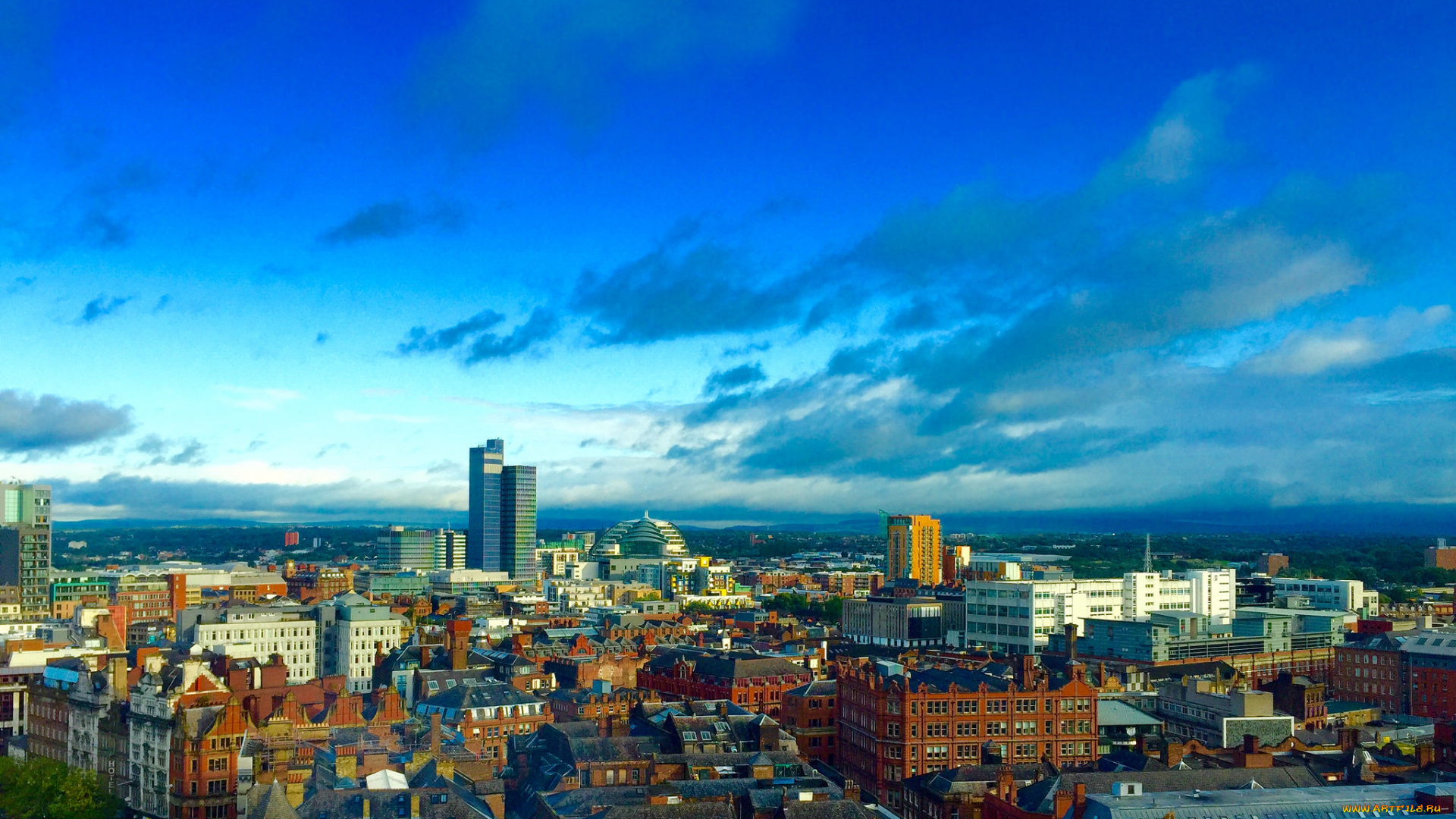 manchester, england, города, -, панорамы