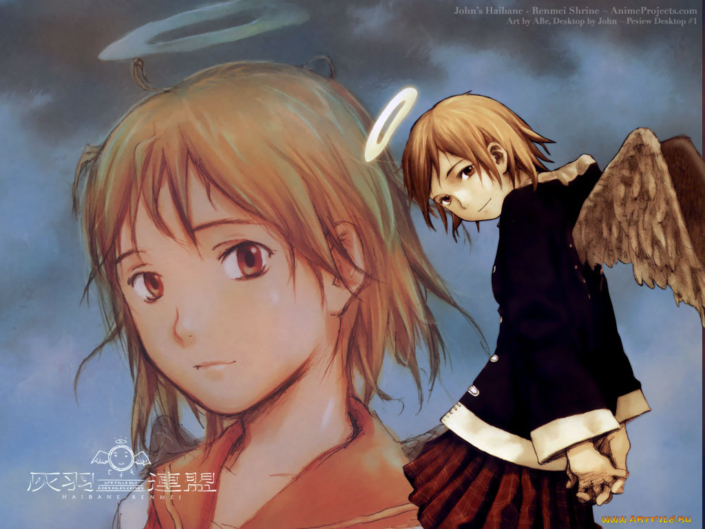 аниме, haibane, renmei