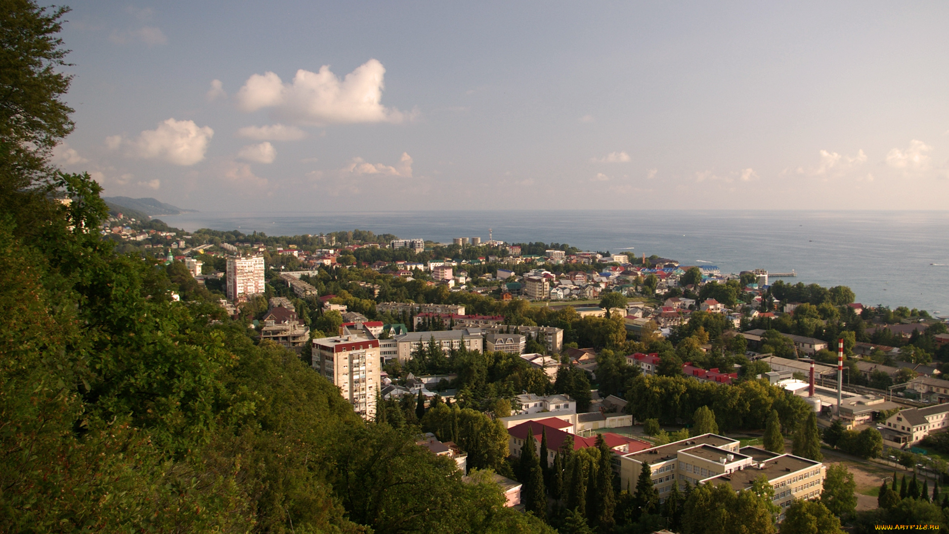 города, пейзажи, крым, море, лазаревское