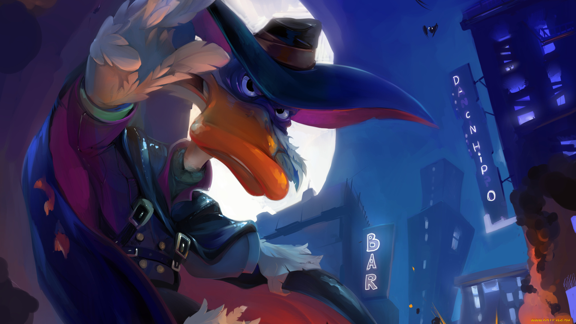 darkwing, duck, мультфильмы, Черный, плащ