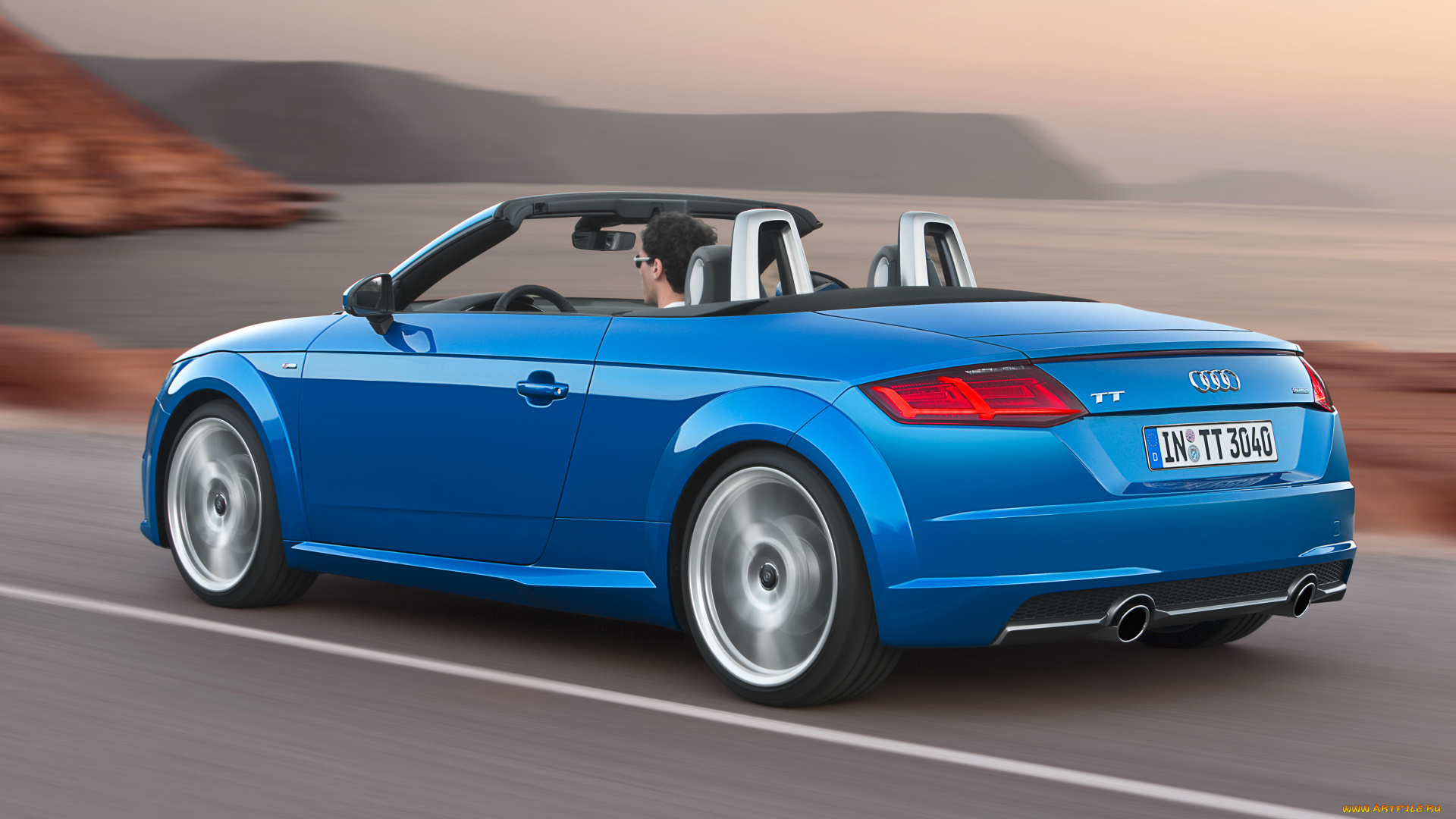 автомобили, audi, синий, 2014г, 8s, tt, roadster, 2-0, tfsi, quattro, s-line