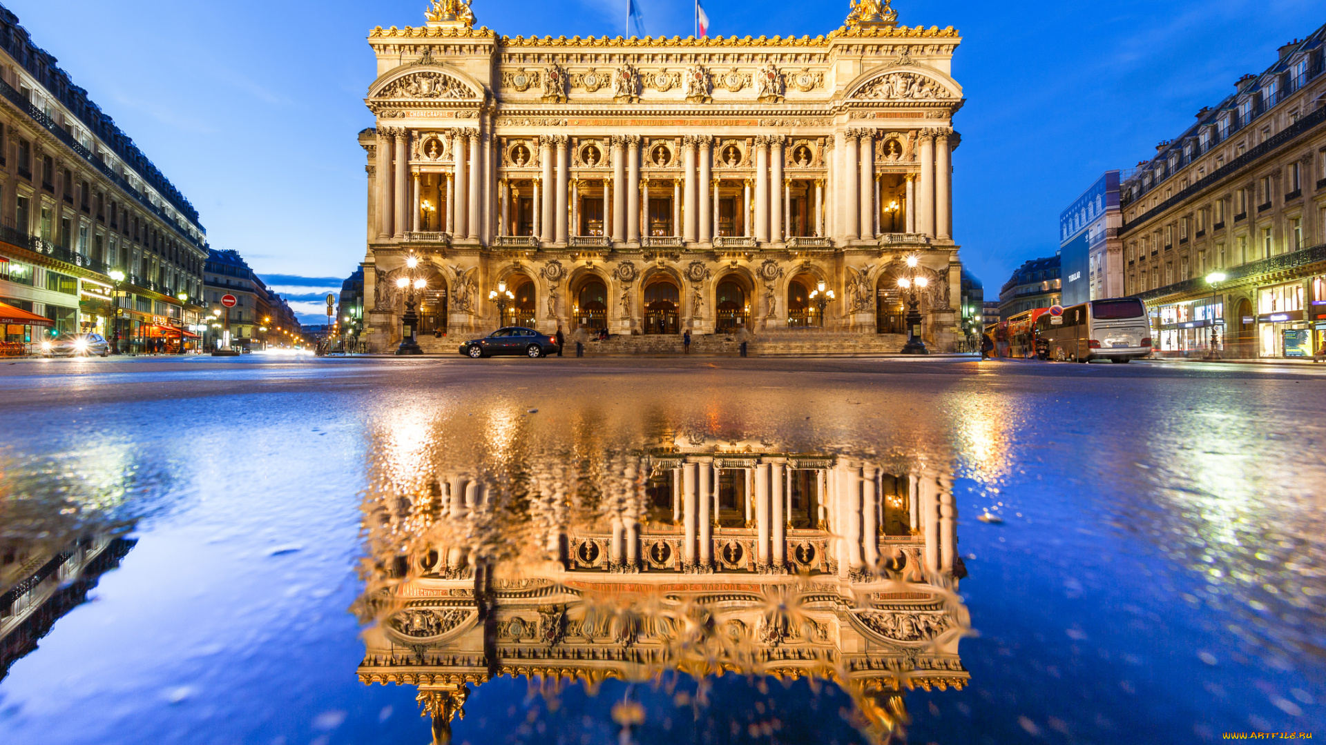 opera, garnier, in, paris, города, париж, , франция, опера, здание, площадь