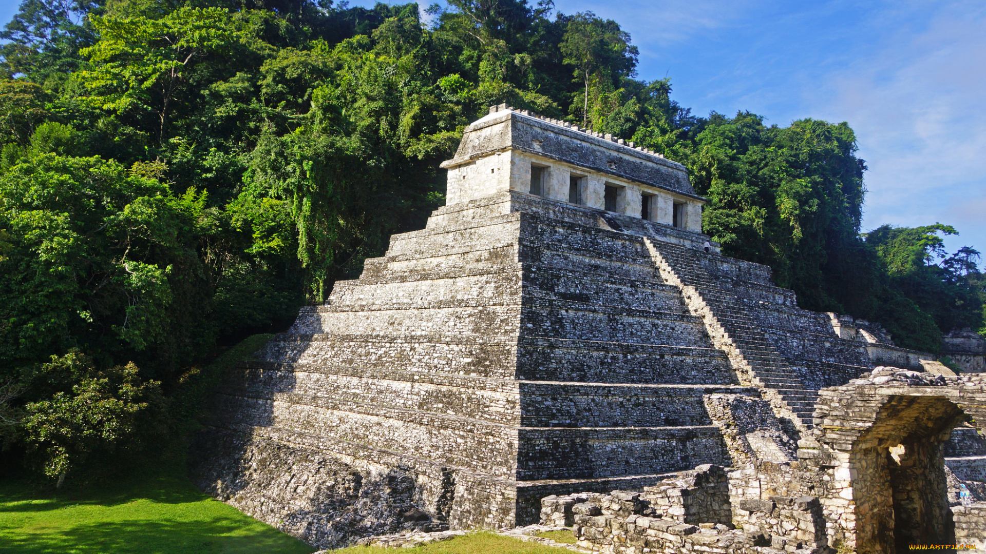 temple, of, the, inscriptions, , palenque, города, -, исторические, , архитектурные, памятники, святилище, храм, пирамида