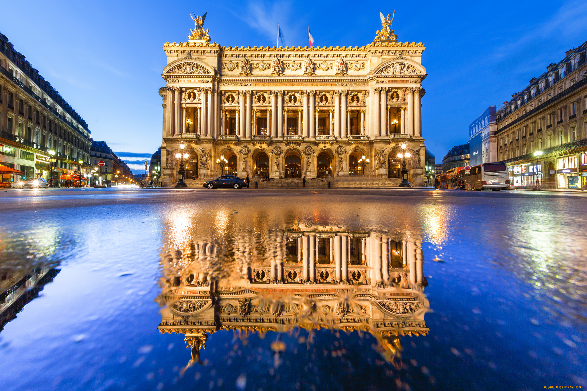 opera, garnier, in, paris, города, париж, , франция, опера, здание, площадь