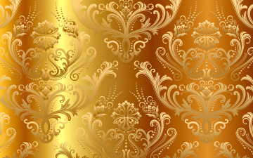 Картинка векторная+графика цветы+ flowers gradient vintage pattern орнамент узор фон золото background