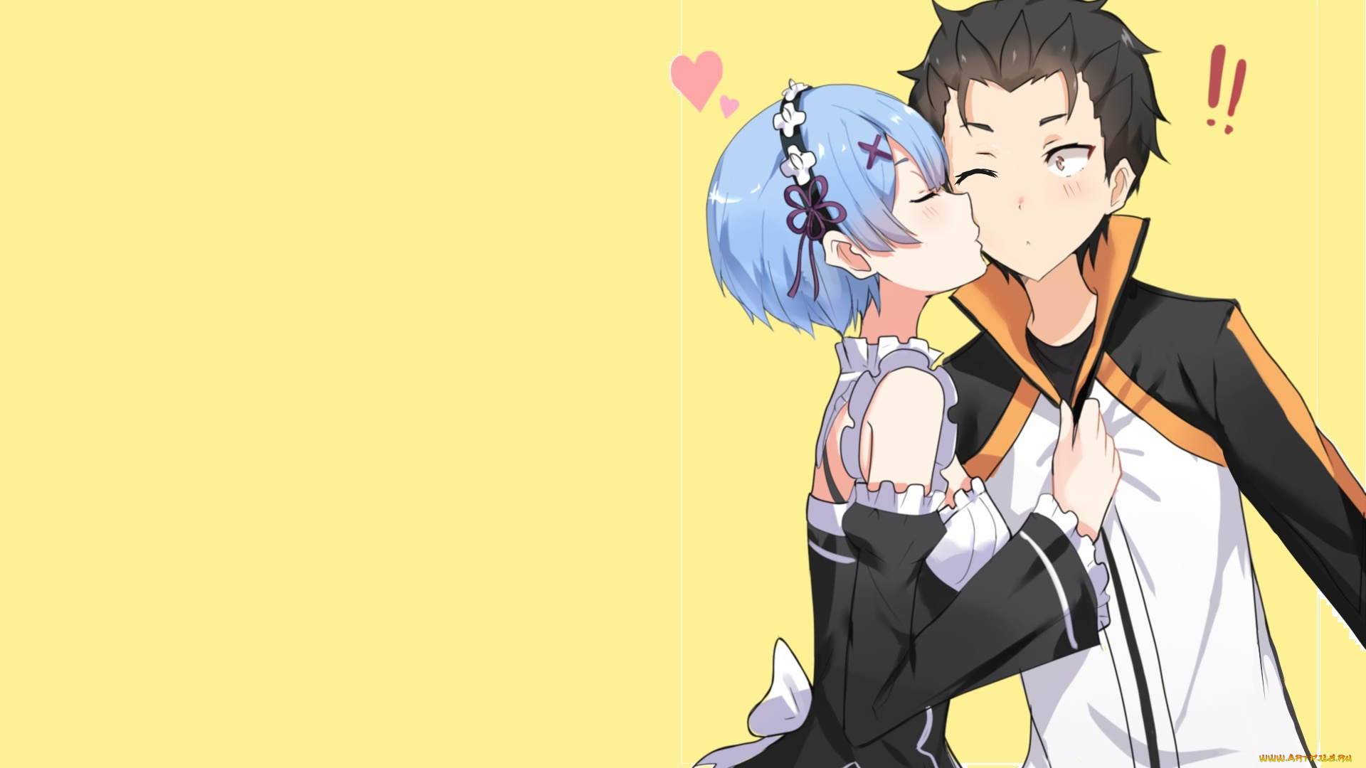 аниме, re, , zero, kara, hajimeru, isekai, seikatsu, рем, субару