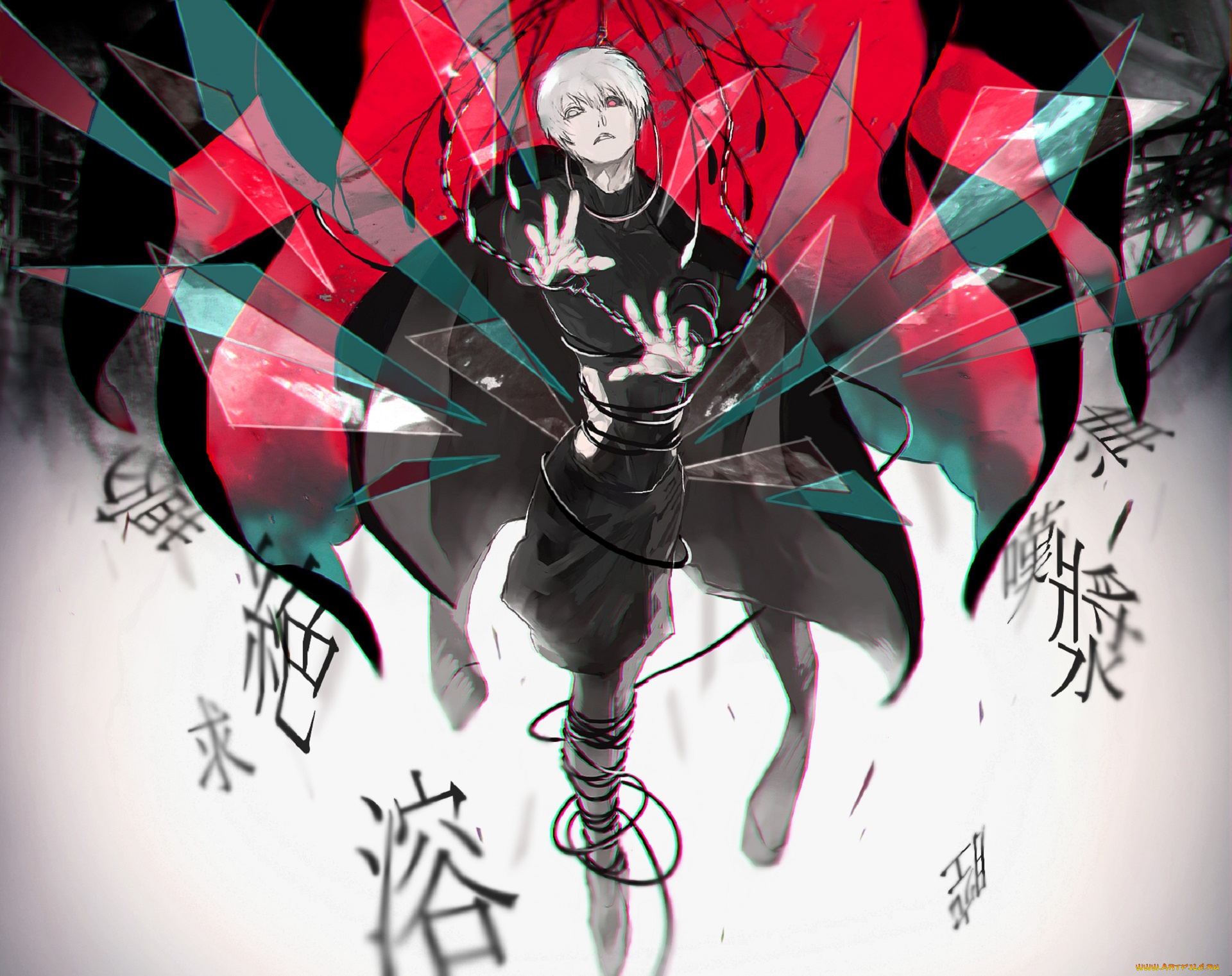 аниме, tokyo, ghoul, kaneki, ken