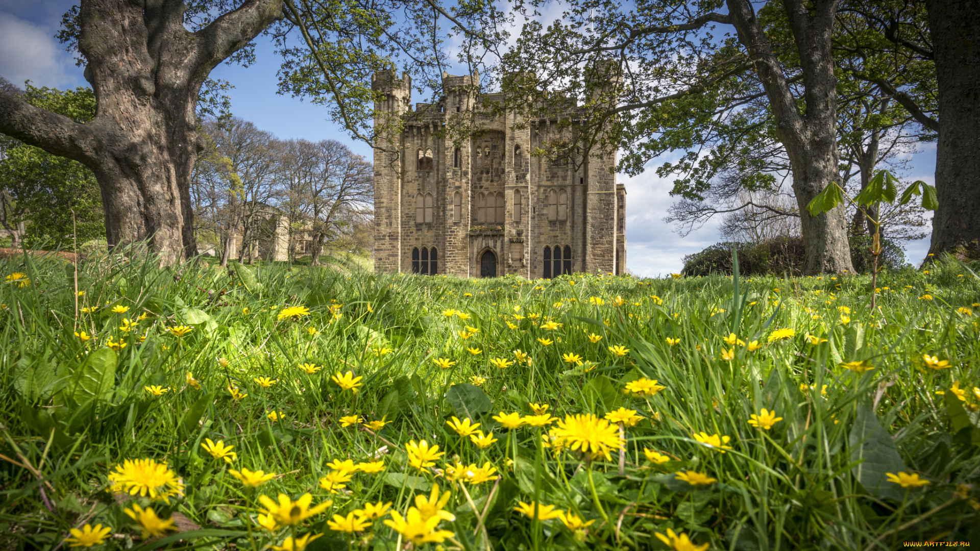 hylton, castle, , sunderland, города, замки, англии, замок, парк