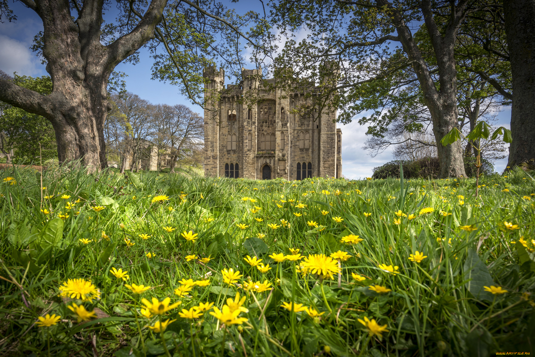 hylton, castle, , sunderland, города, замки, англии, замок, парк