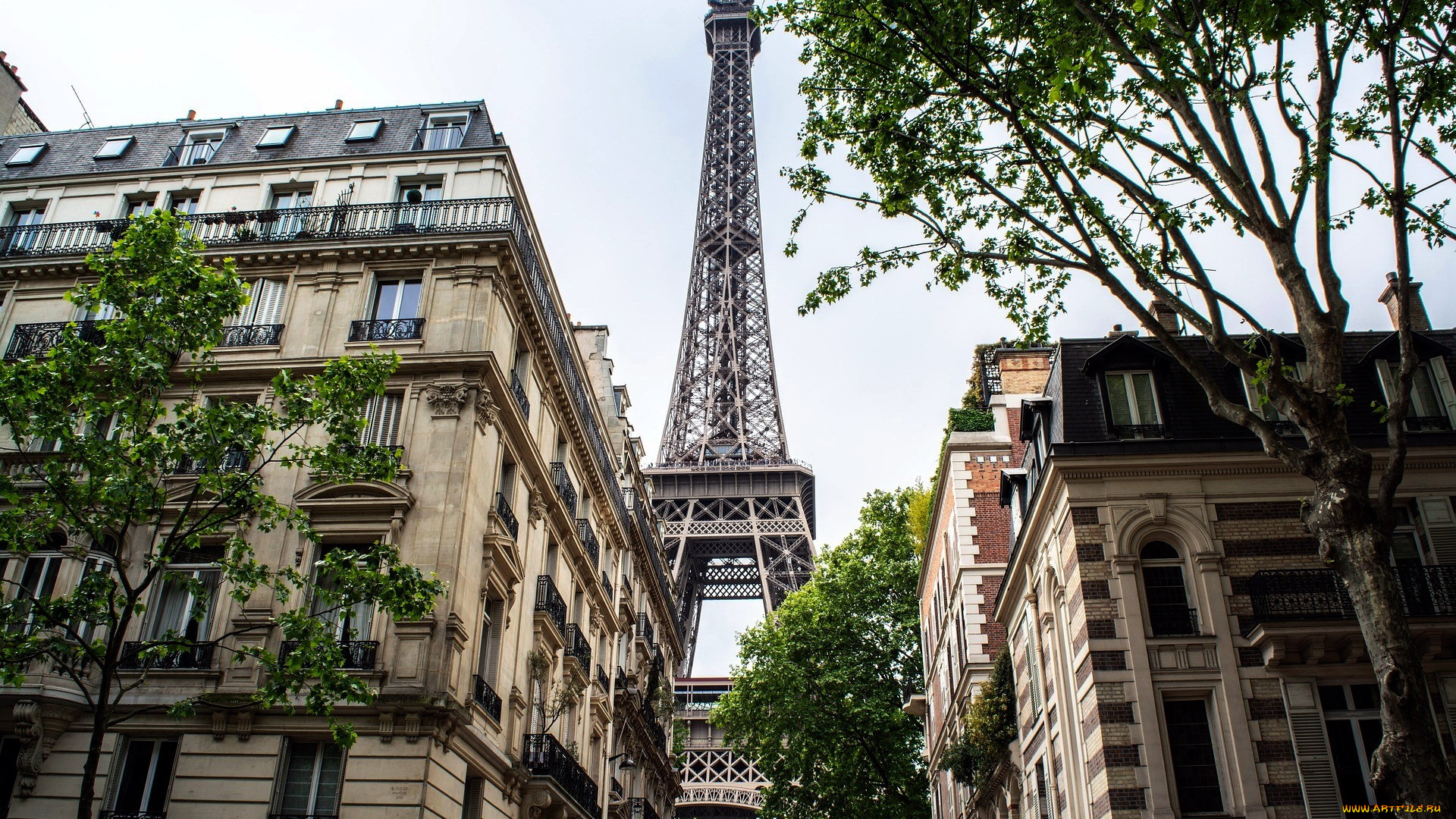 города, париж, , франция, башня