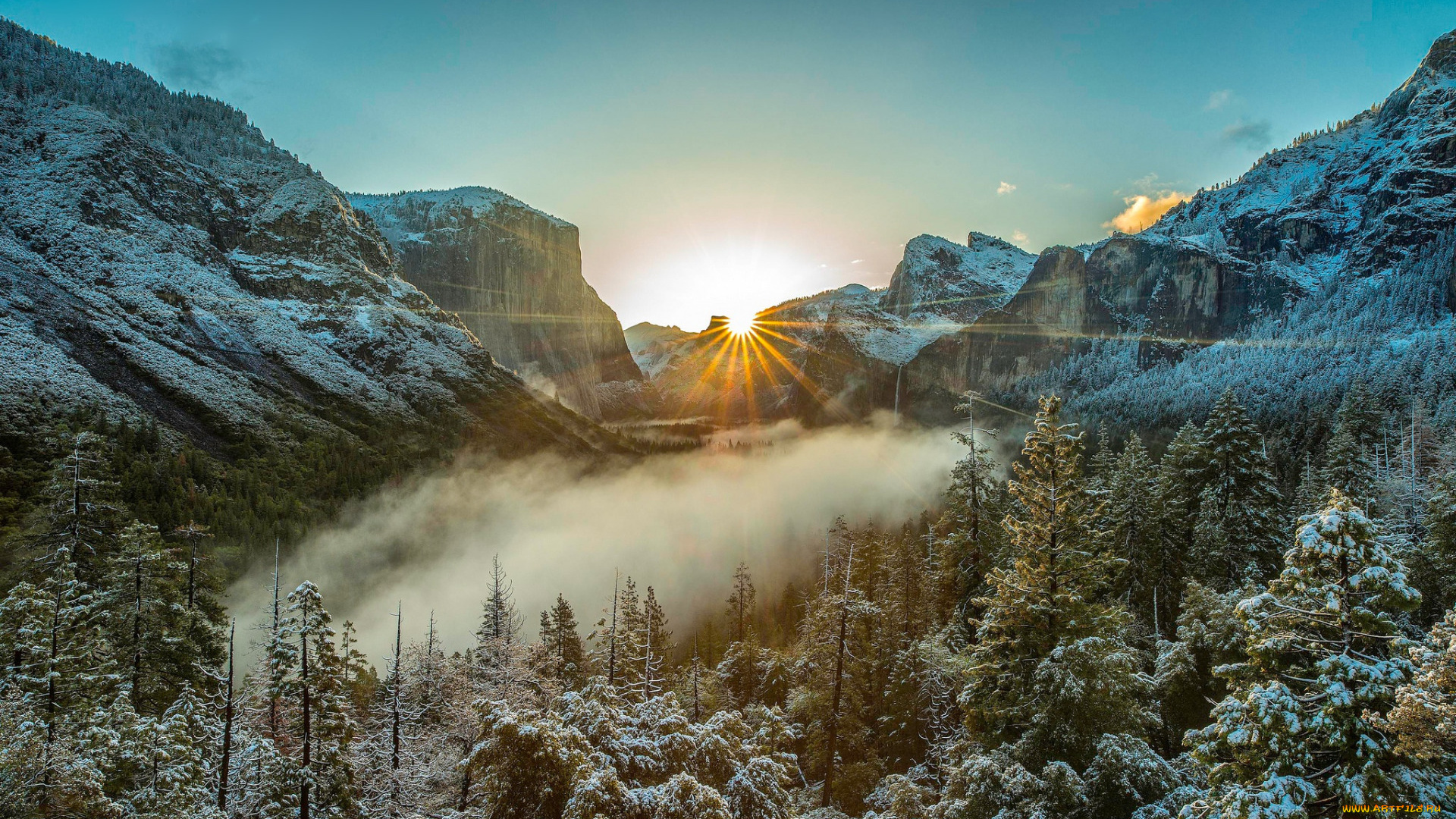 yosemite, national, park, usa, природа, восходы, закаты, лес, пейзаж, горы, утро, национальный, парк, йосемити, сша, сьерра-невада, калифорния, восход, туман