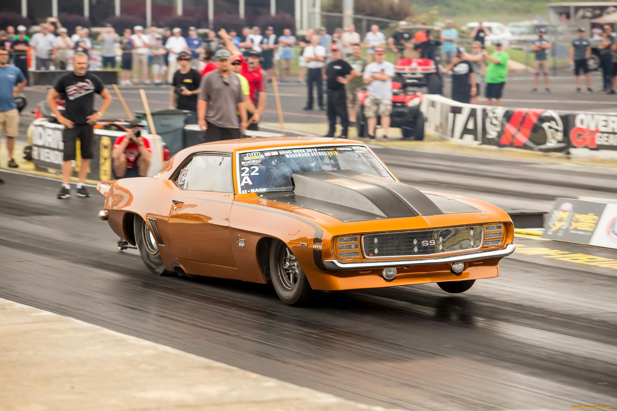 спорт, drag, racing, camaro, 1968, dragster, blower