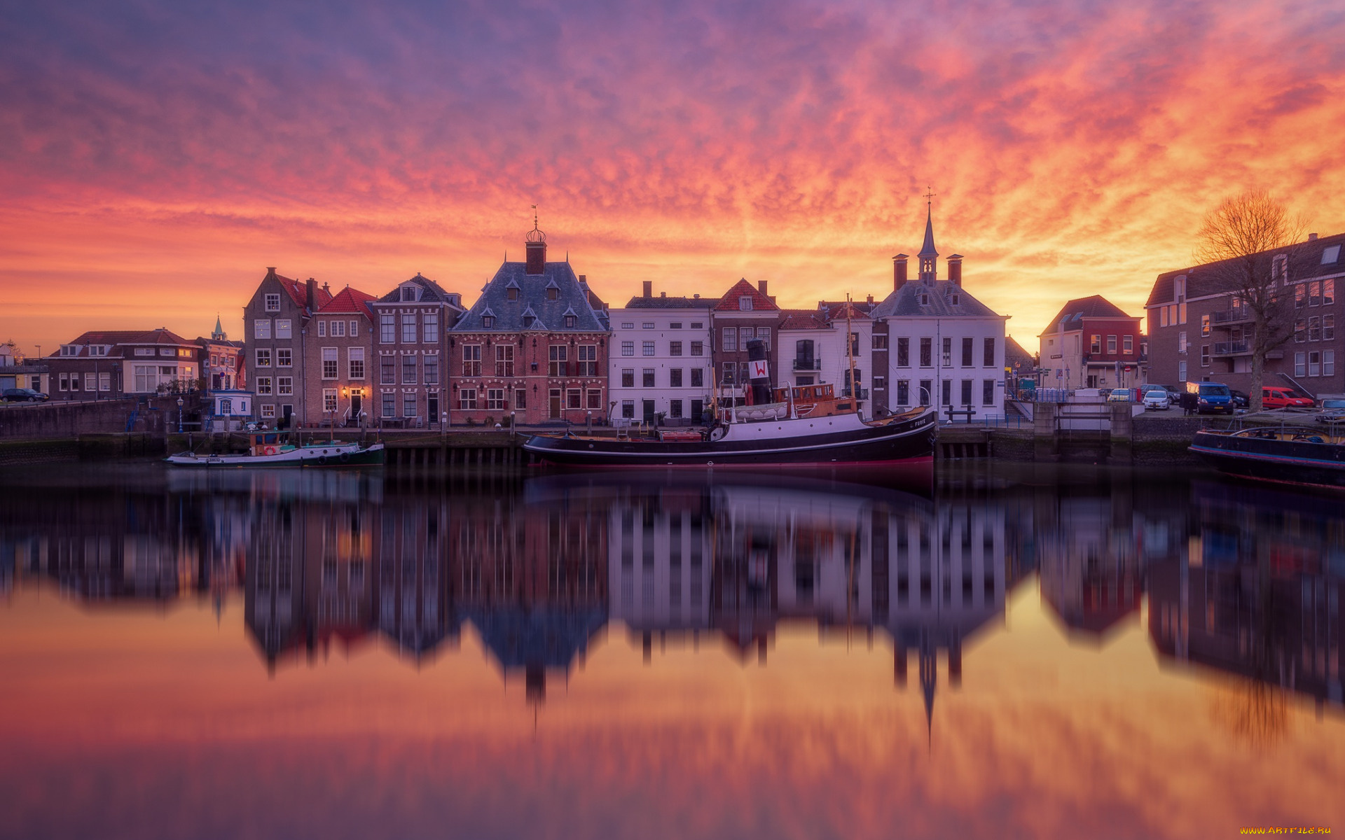 maassluis, netherlands, города, -, здания, , дома