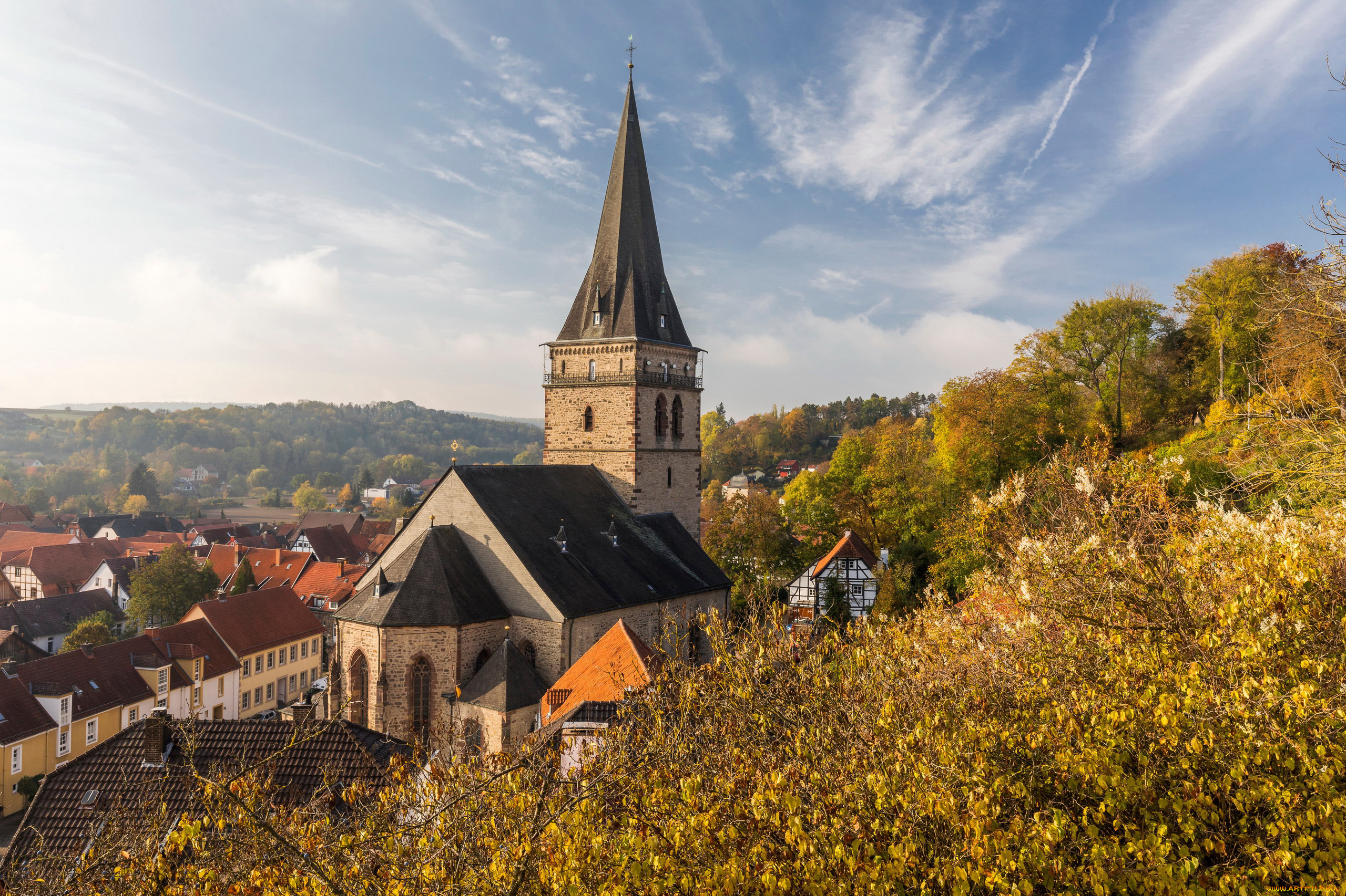 warburg, germany, города, -, католические, соборы, , костелы, , аббатства