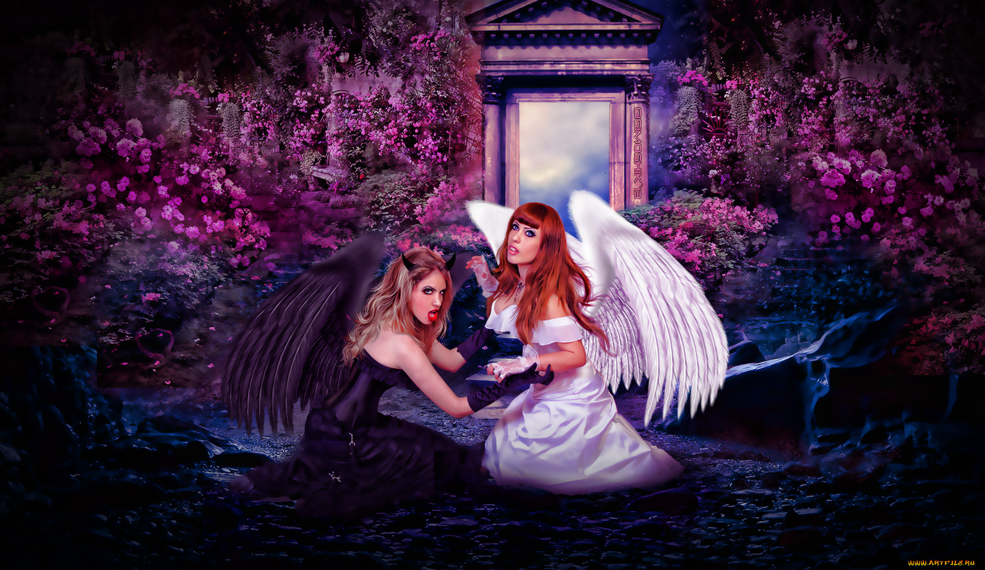 фэнтези, ангелы, крылья