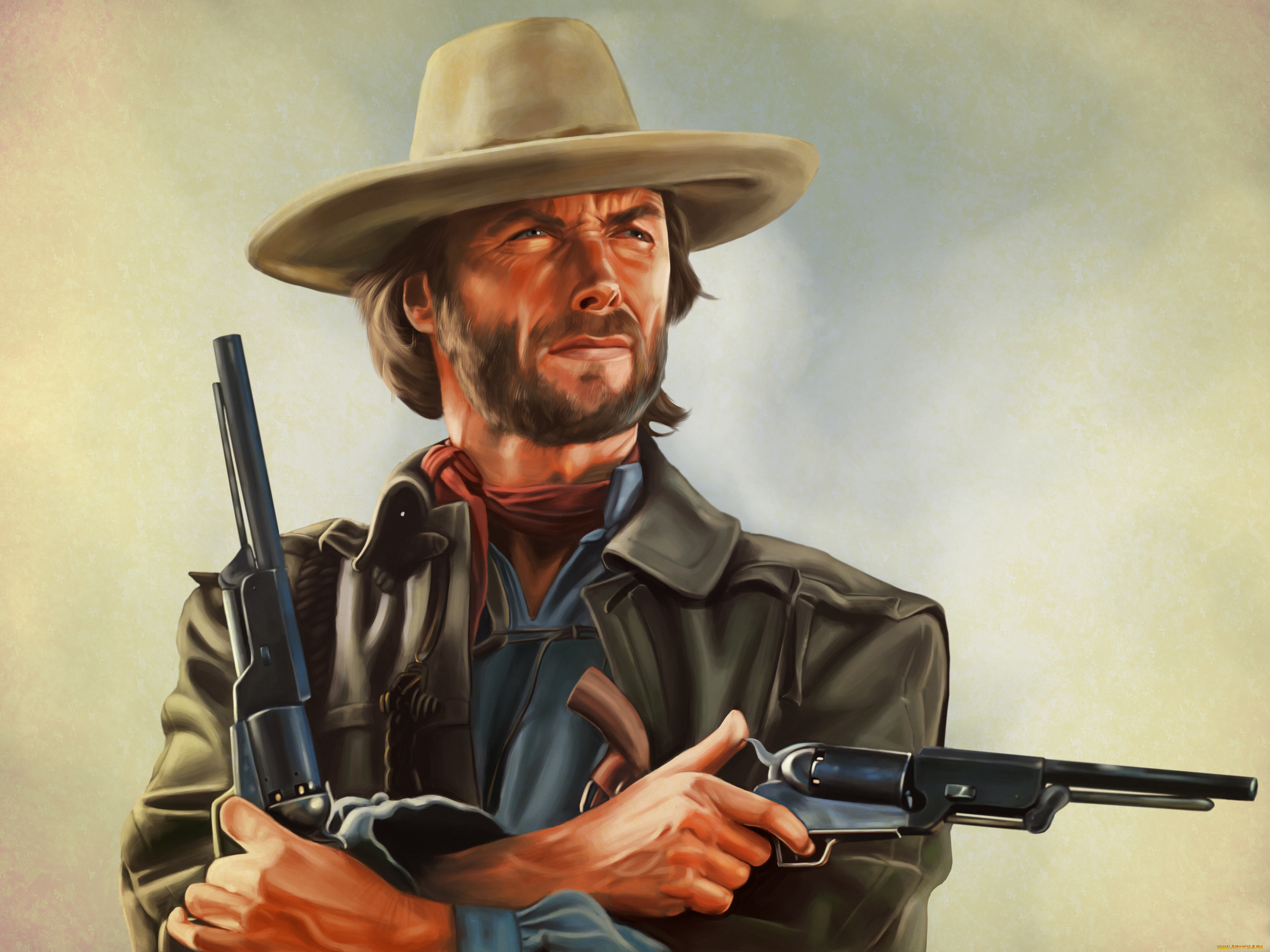 рисованные, кино, revolver, clint, eastwood, josey, wales, the, outlaw