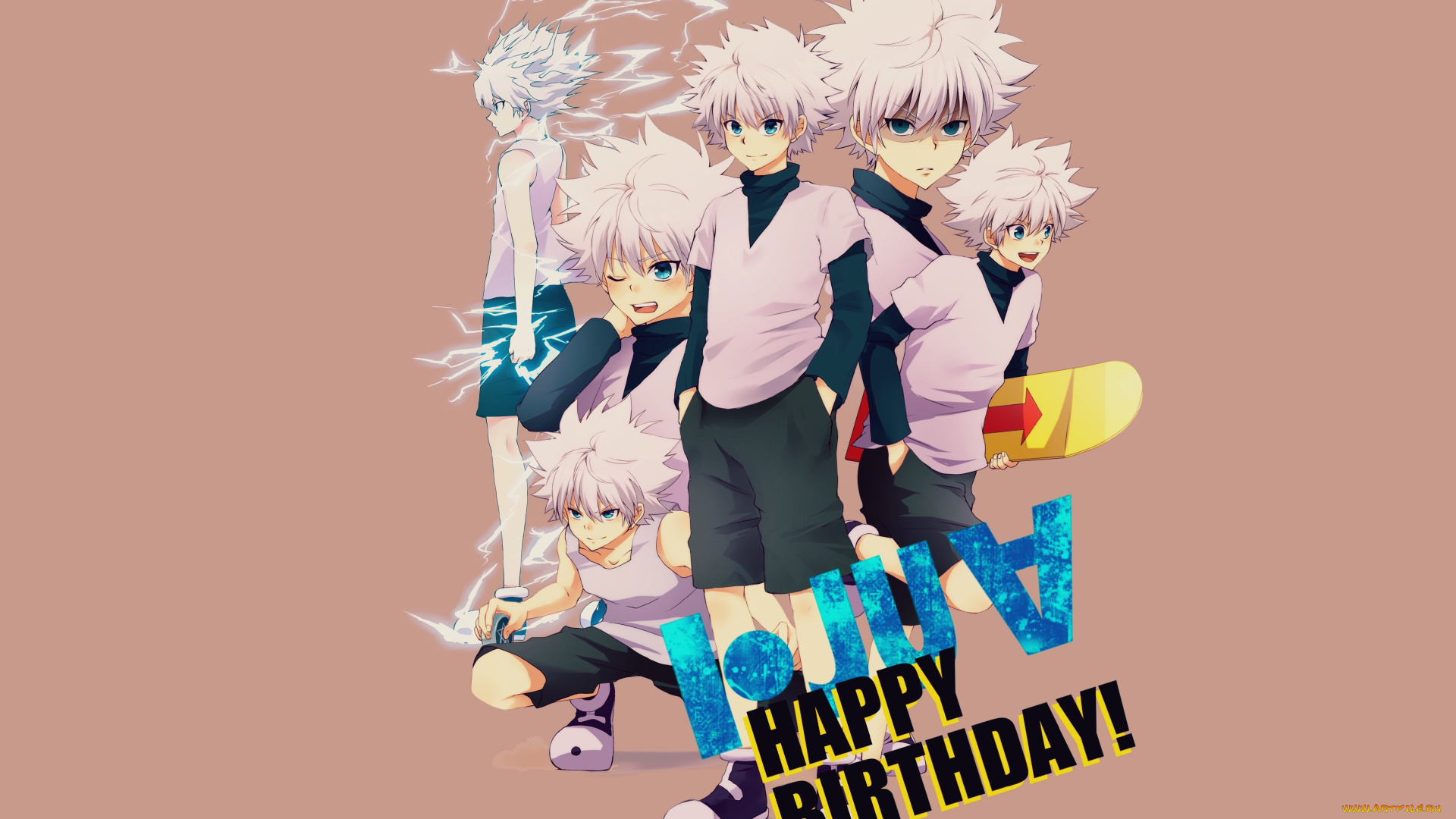 аниме, hunter, x, hunter, killua, zoldyck