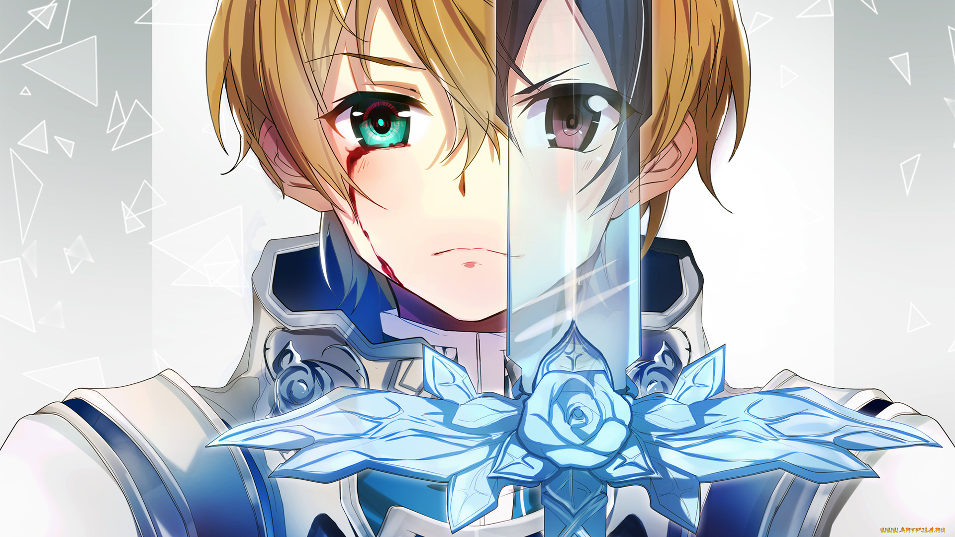 sword, art, online, аниме, фон, взгляд, девушка