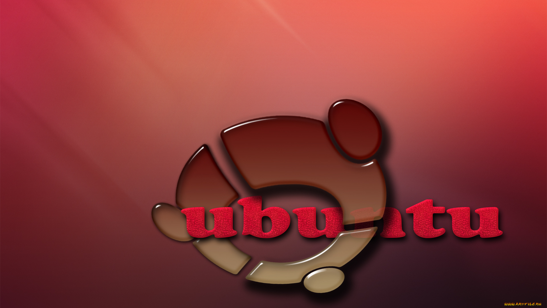 компьютеры, ubuntu, linux, логотип, фон