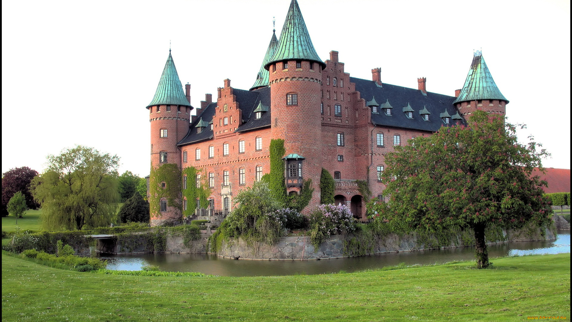 швеция, castle, trolleholm, города, дворцы, замки, крепости, замок
