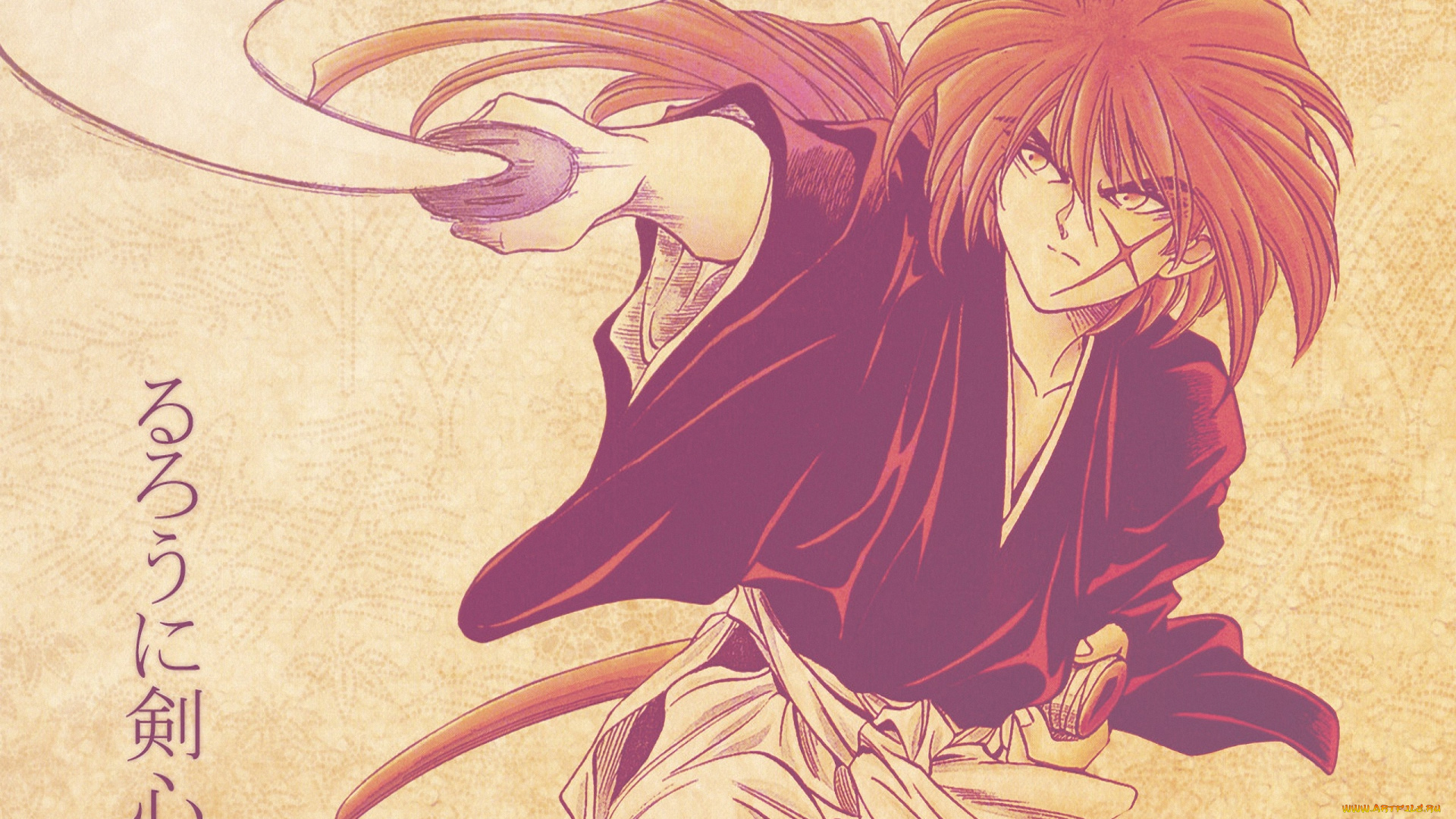 аниме, rurouni, kenshin, himura