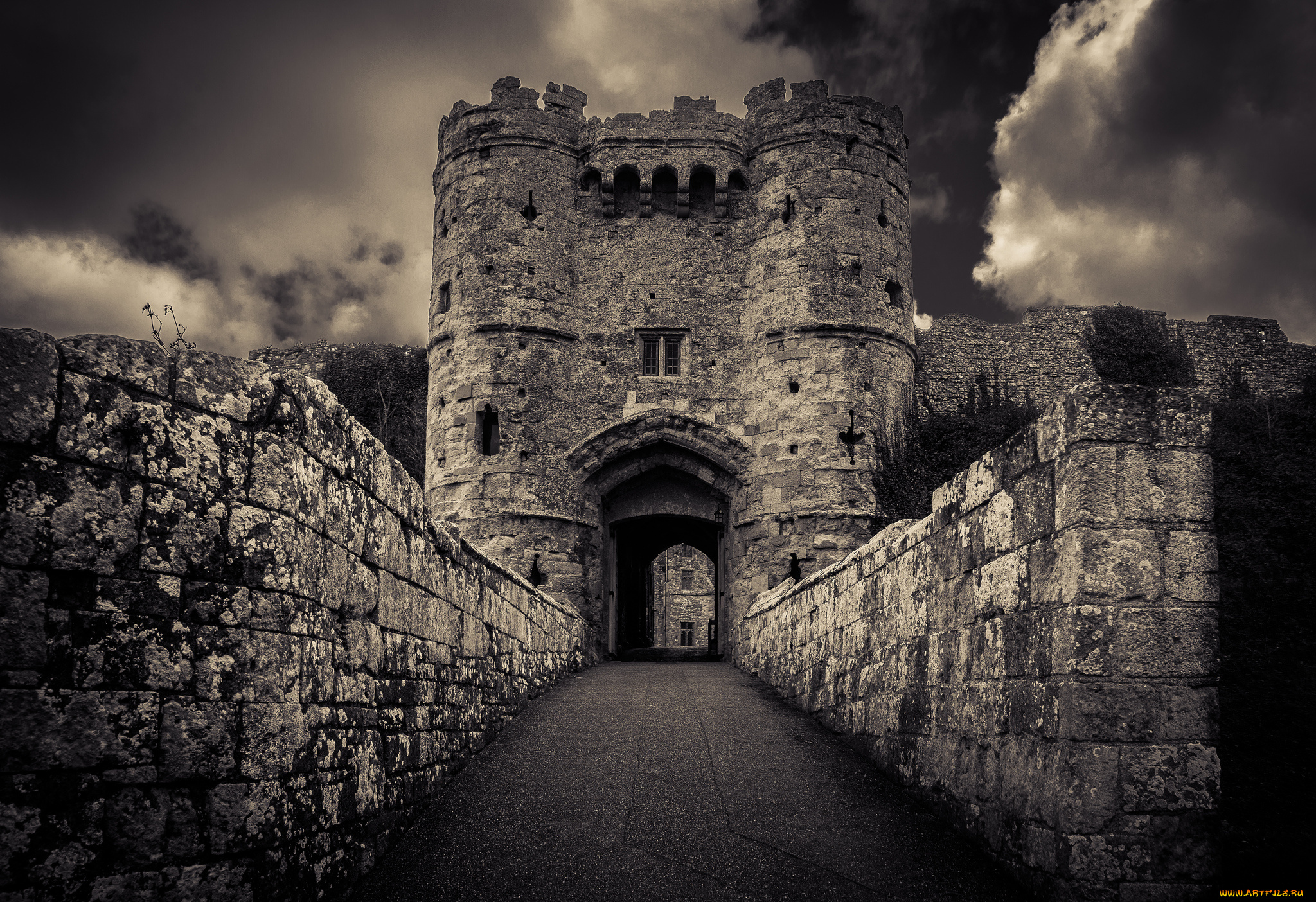 carisbrooke, castle, gate, города, дворцы, замки, крепости, ворота, стены, башни, замок