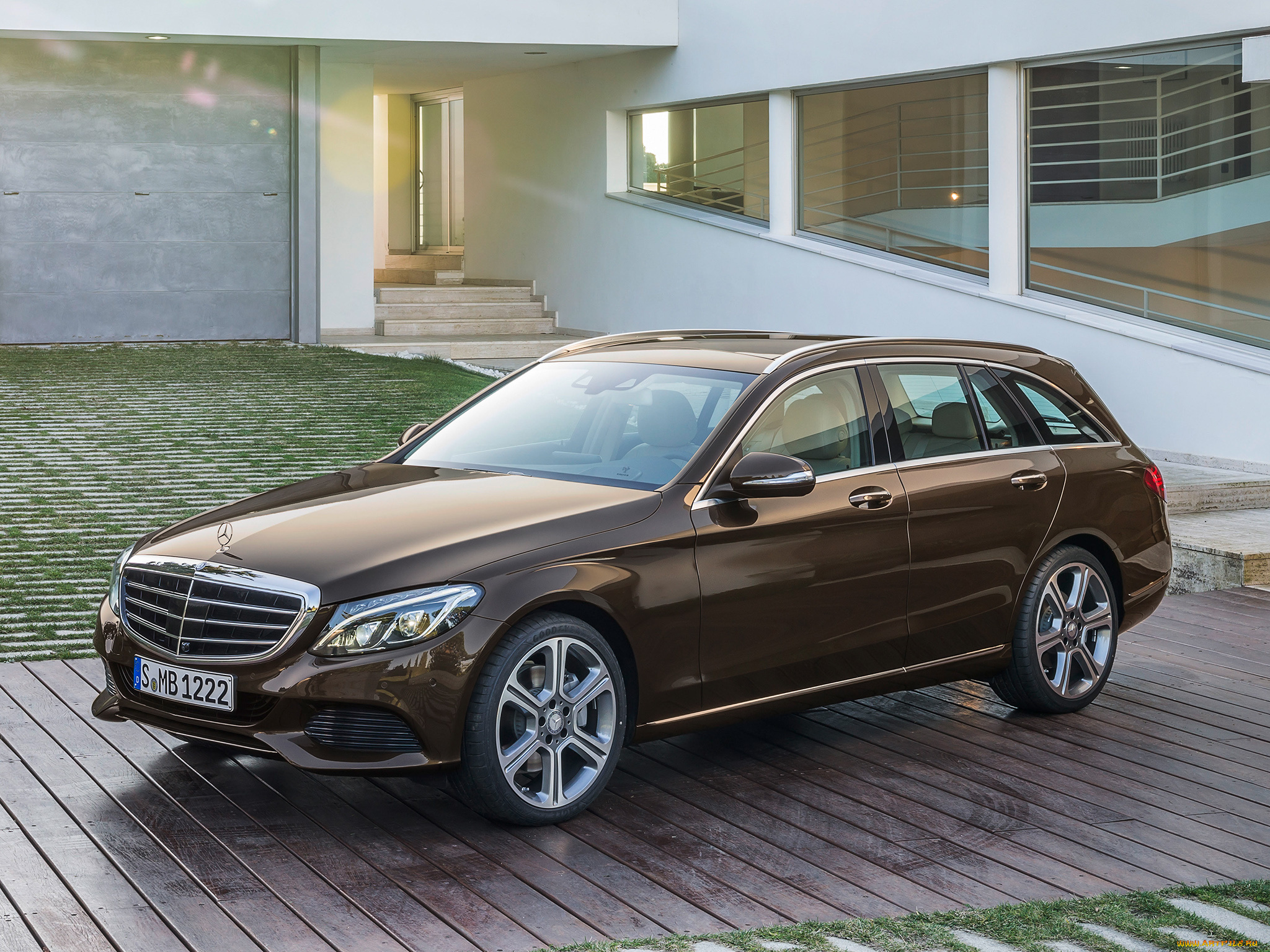 автомобили, mercedes-benz, темный, s205, c, 300, bluetec, hybrid, exclusive, 2014г, estate, line