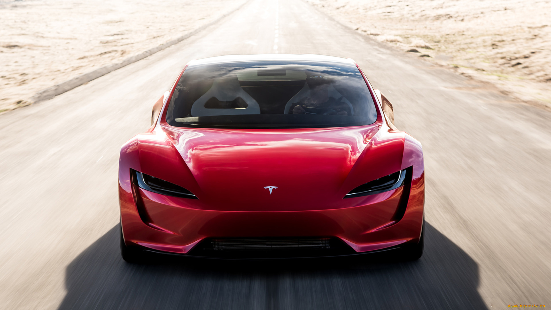 tesla, roadster, 2019, автомобили, tesla, 2019, roadster, красный