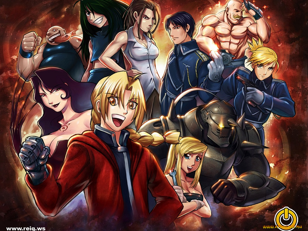 аниме, fullmetal, alchemist