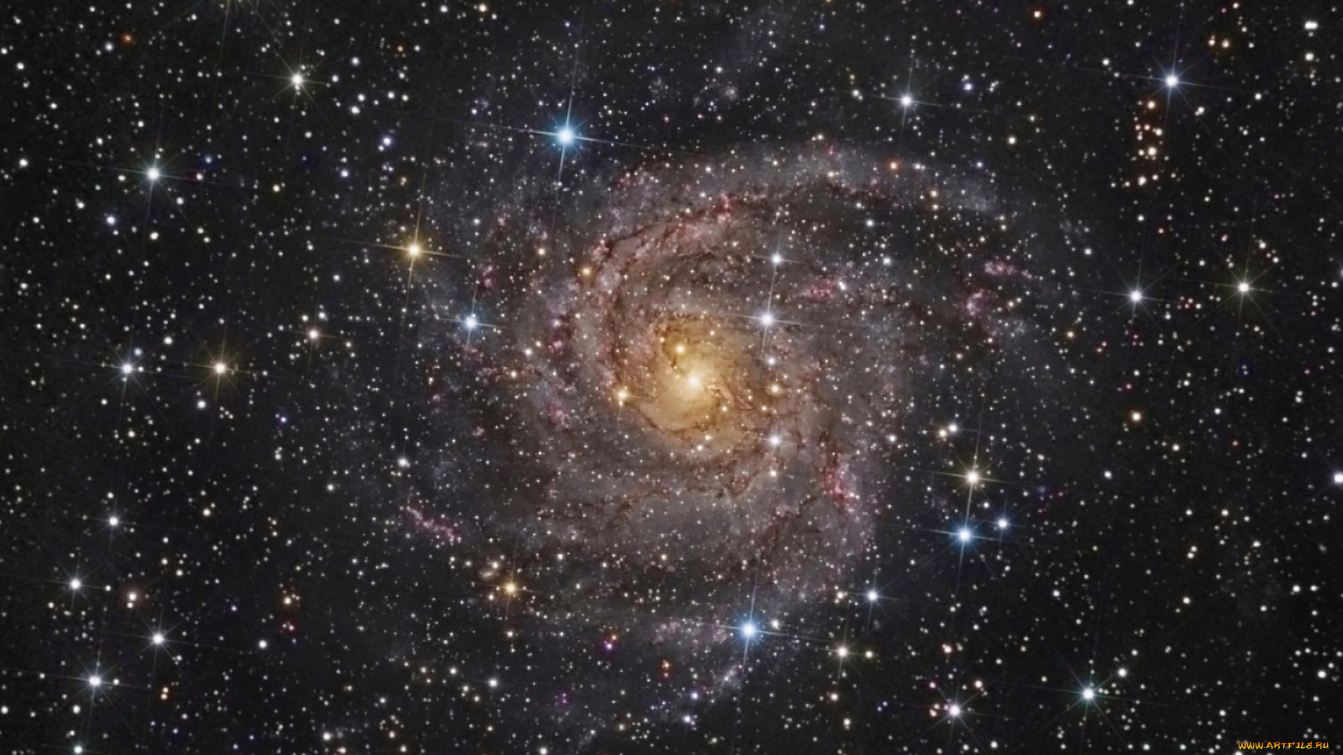 галактика, ic, 342, космос, галактики, туманности