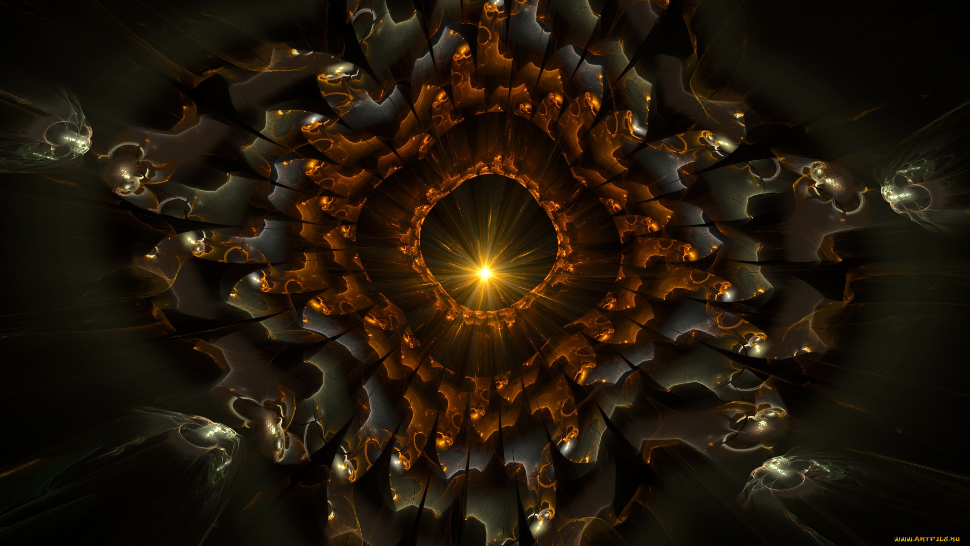 3д, графика, fractal, фракталы, цвета, фон, узор