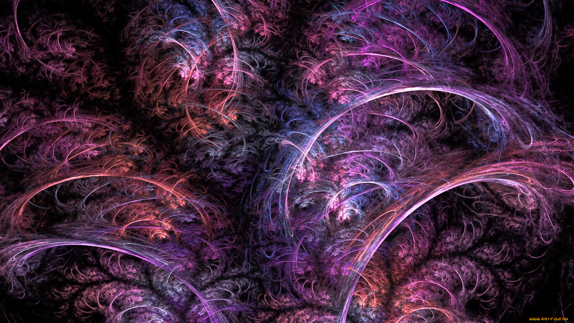 3д, графика, fractal, фракталы, узор, цвета, фон